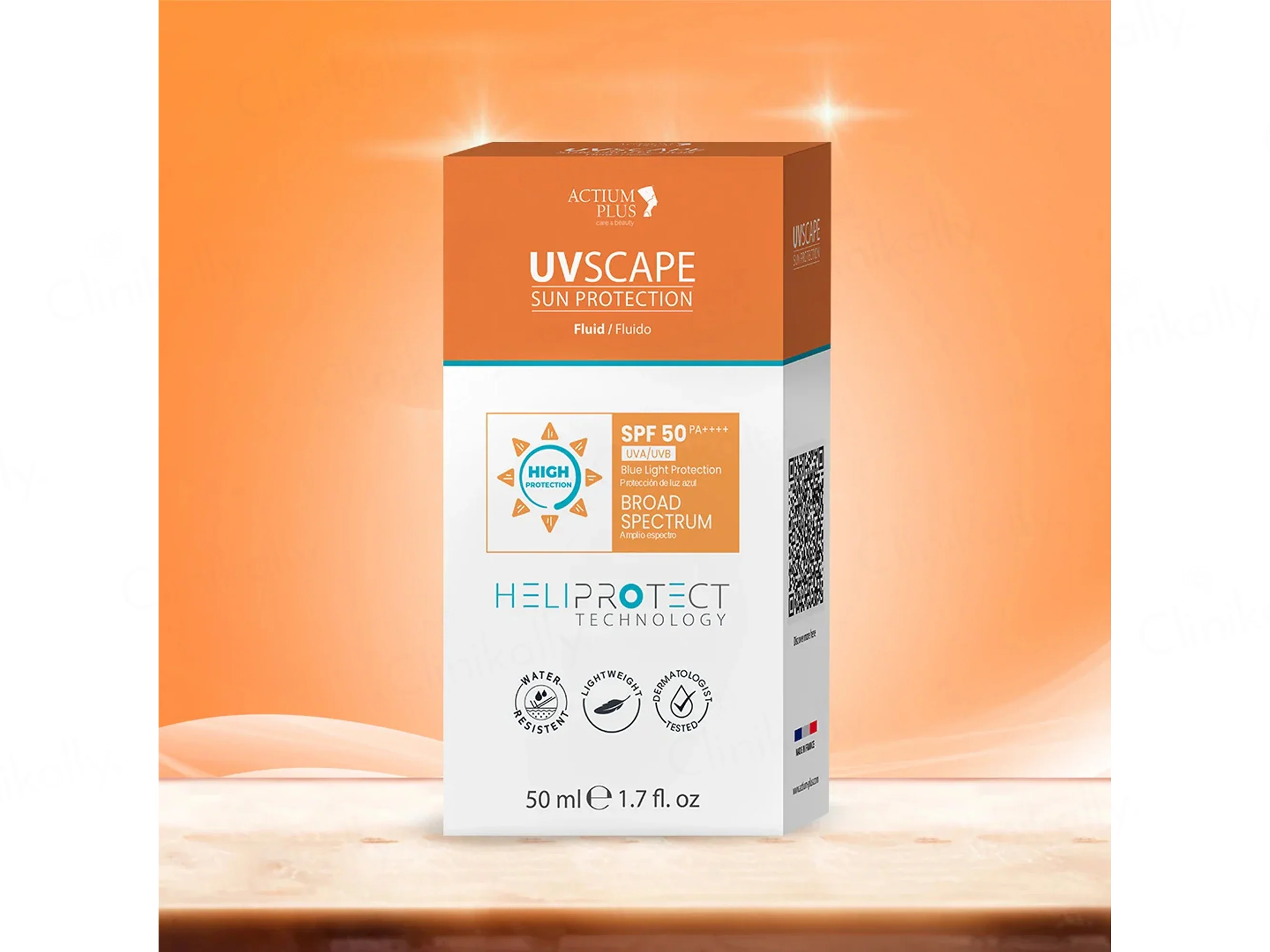 Actium Plus UVscape Sun Protection Broad Spectrum Fluid Sunscreen SPF 50 PA++++ - Image 4