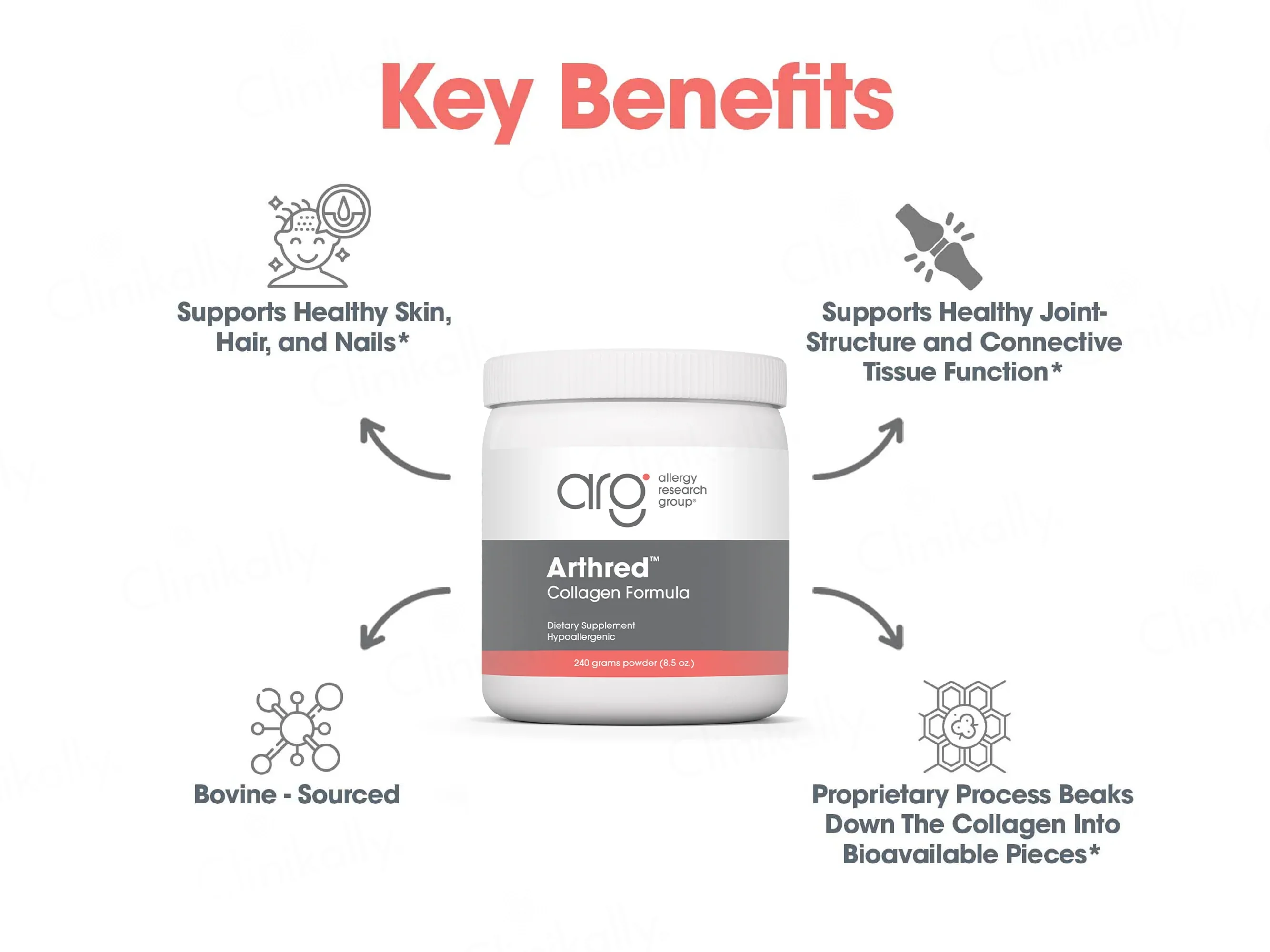 Allergy Research Group Arthred Collagen Formula Dietary Supplement Powder - Image 7