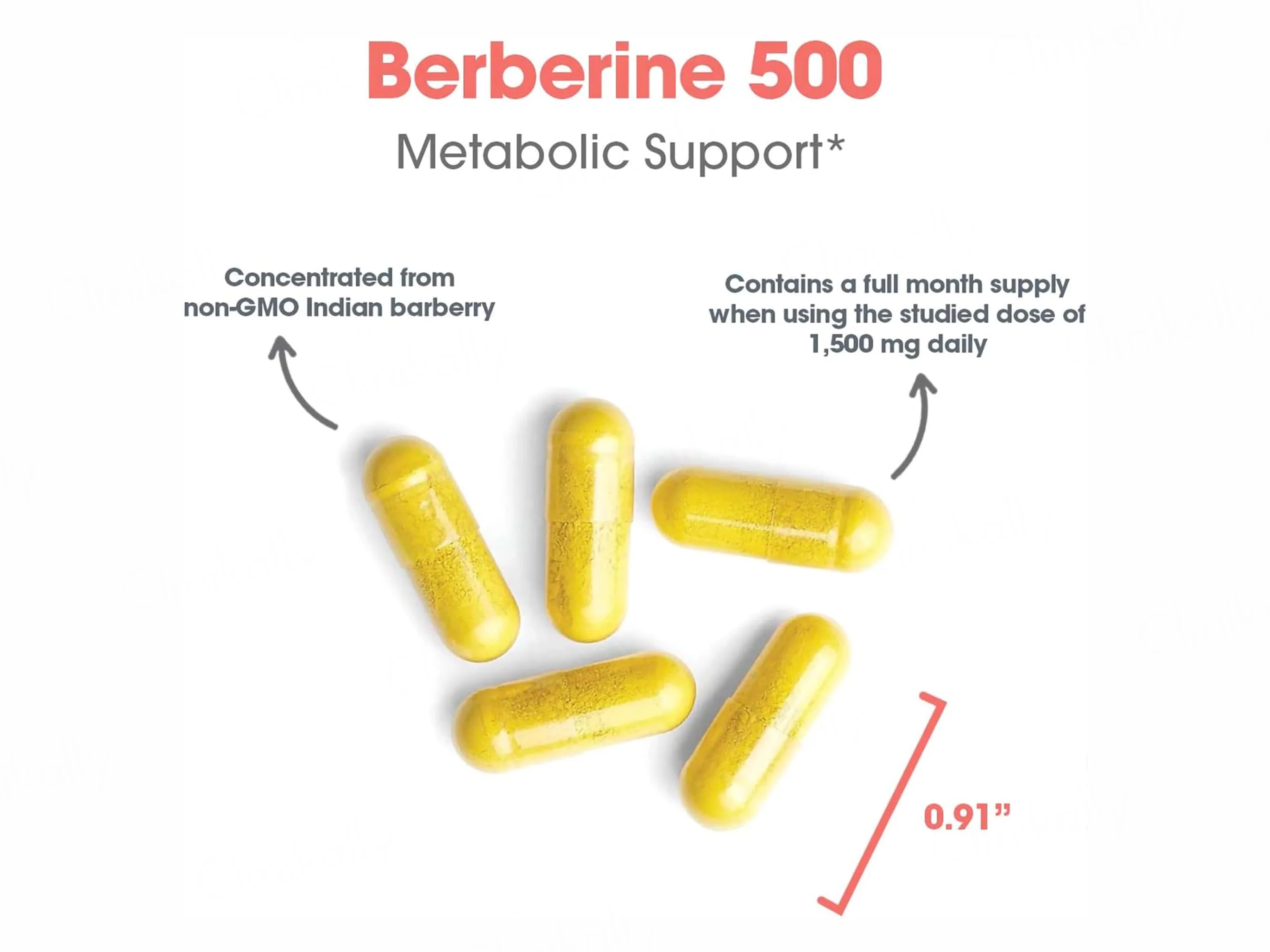Allergy Research Group Berberine 500 Dietary Supplement Vegetarian Capsule - Image 4