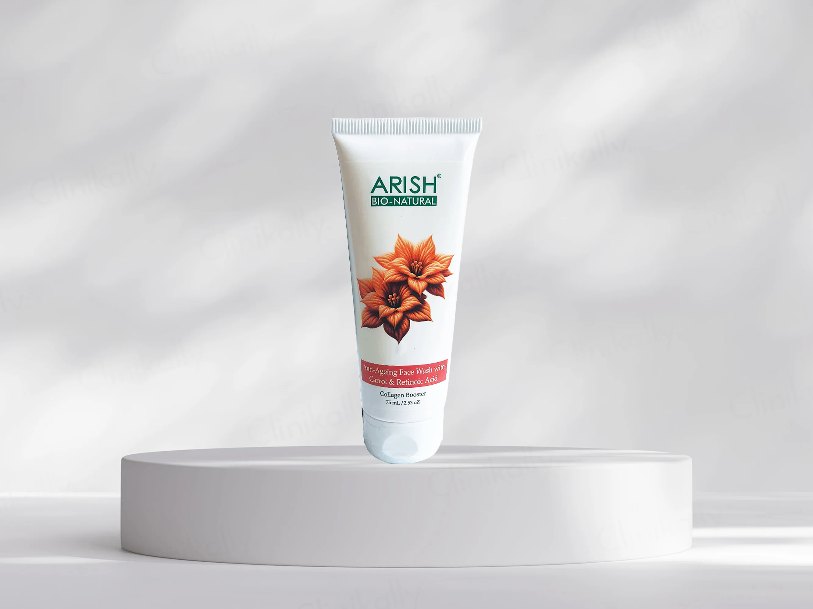Arish Bio-Natural Anti-Ageing Collagen Booster Face Wash With Carrot & Retinoic Acid - Image 2