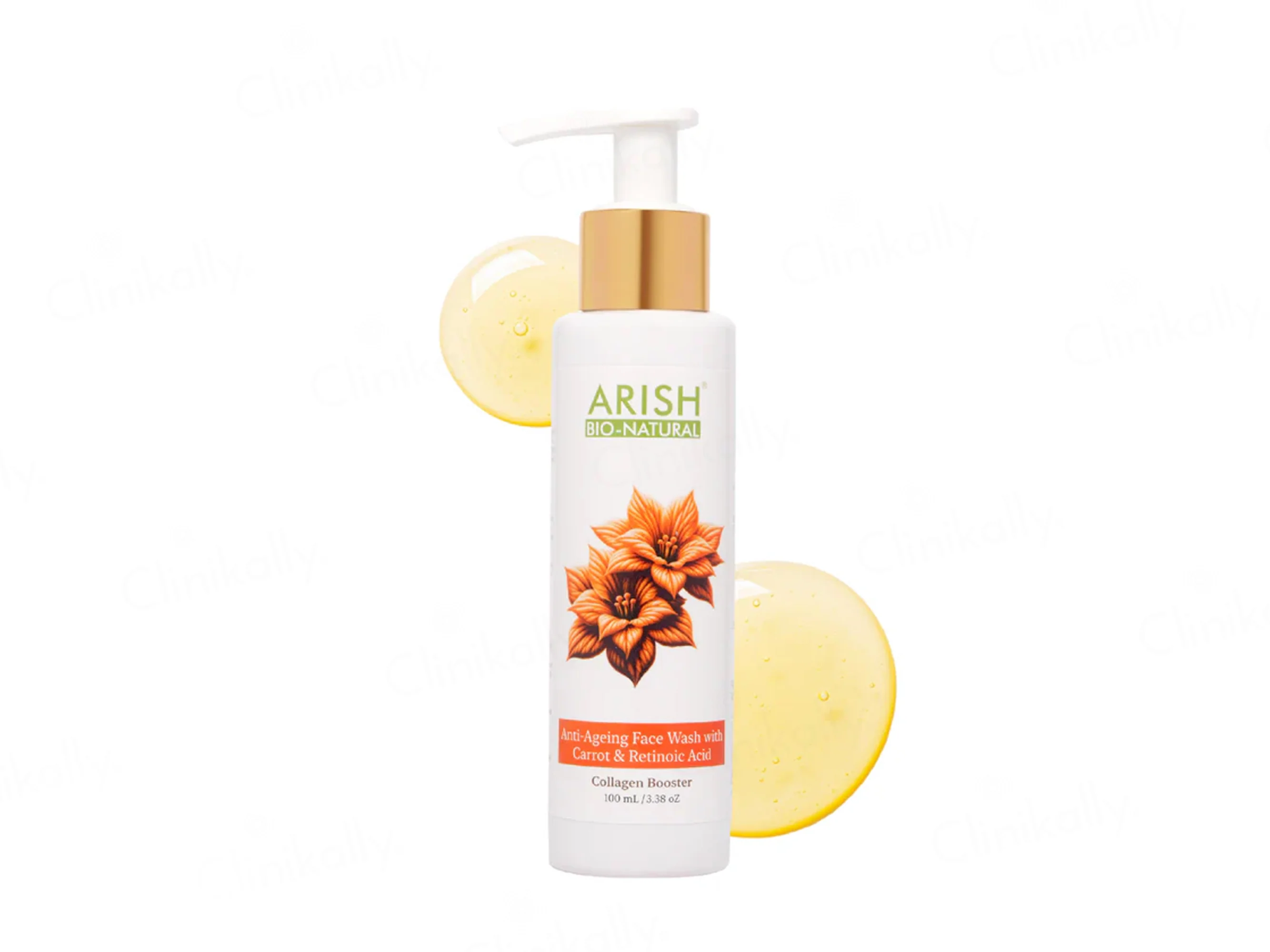 Arish Bio-Natural Anti-Ageing Collagen Booster Face Wash With Carrot & Retinoic Acid - Image 4