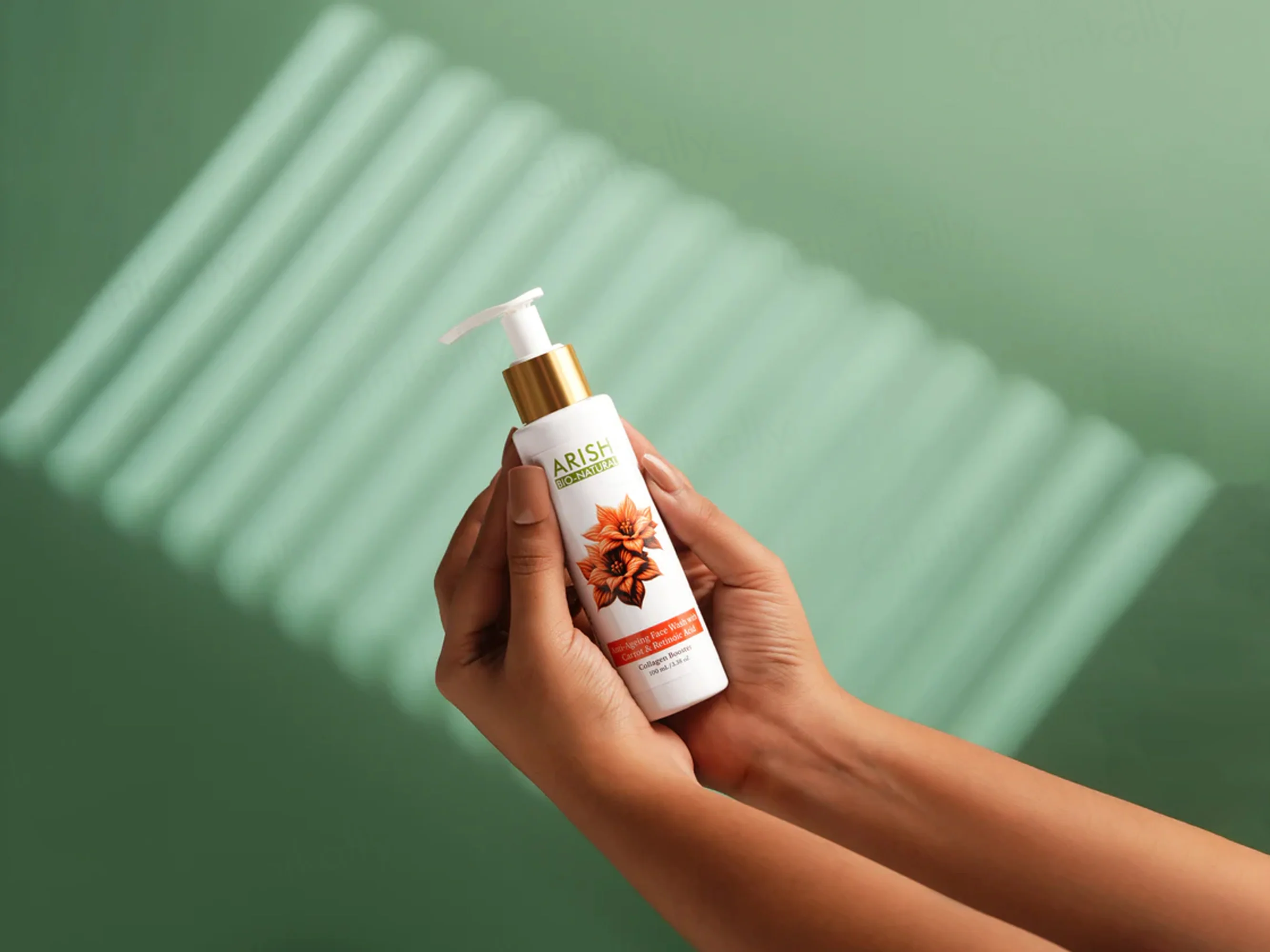 Arish Bio-Natural Anti-Ageing Collagen Booster Face Wash With Carrot & Retinoic Acid - Image 8