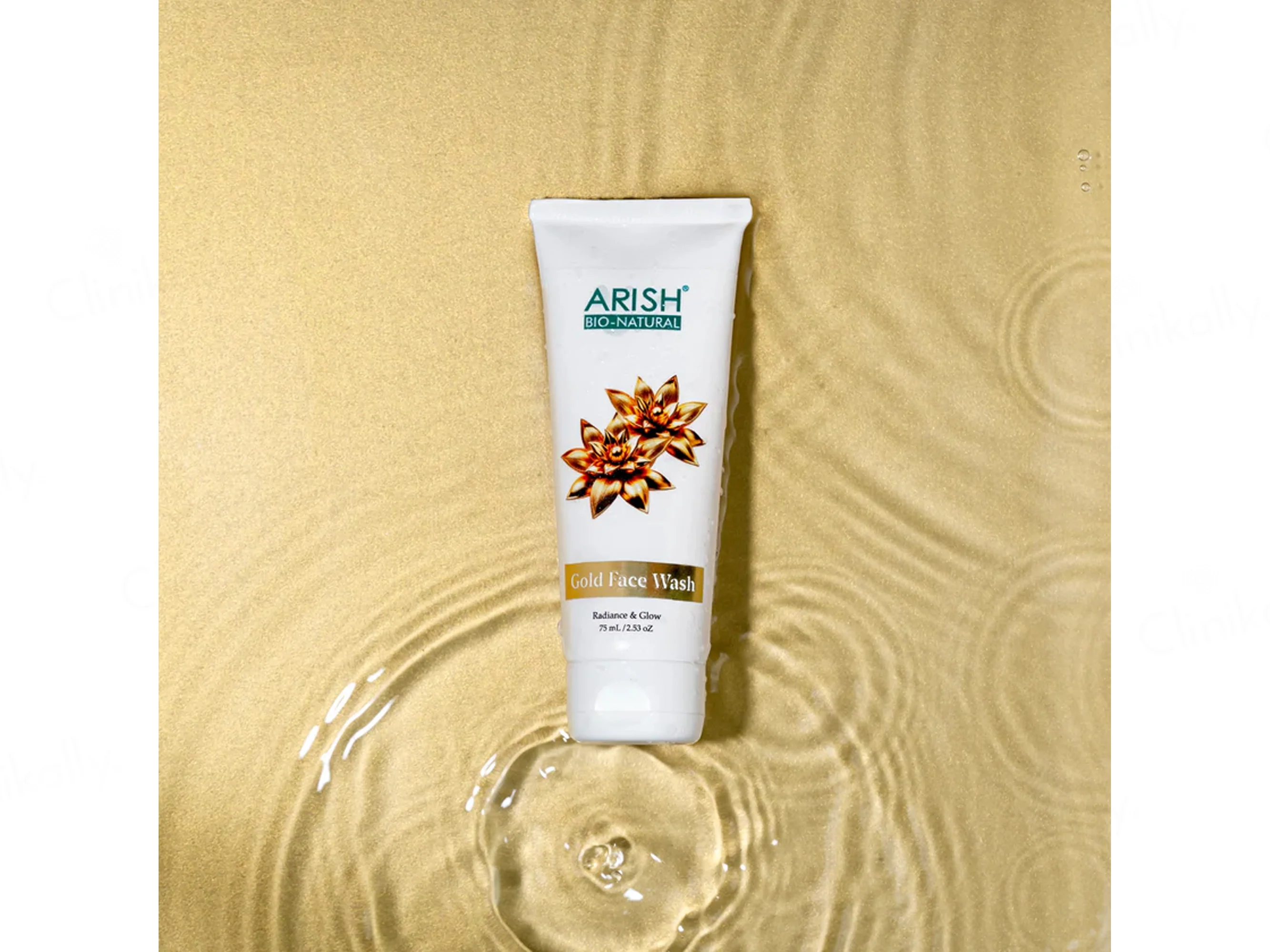 Arish Bio-Natural Gold Radiance & Glow Face Wash - Image 2