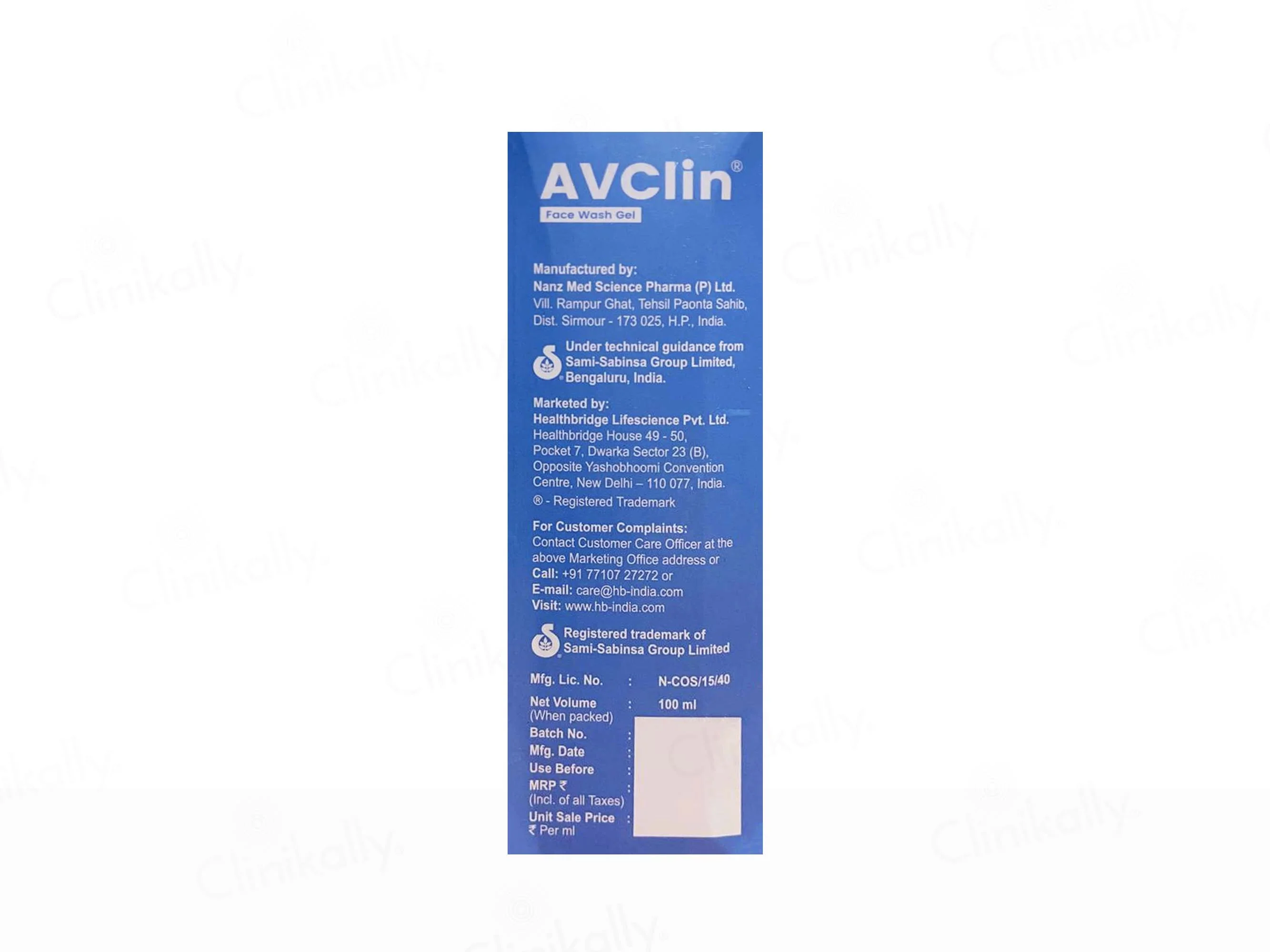 Avclin Face Wash Gel - Image 3