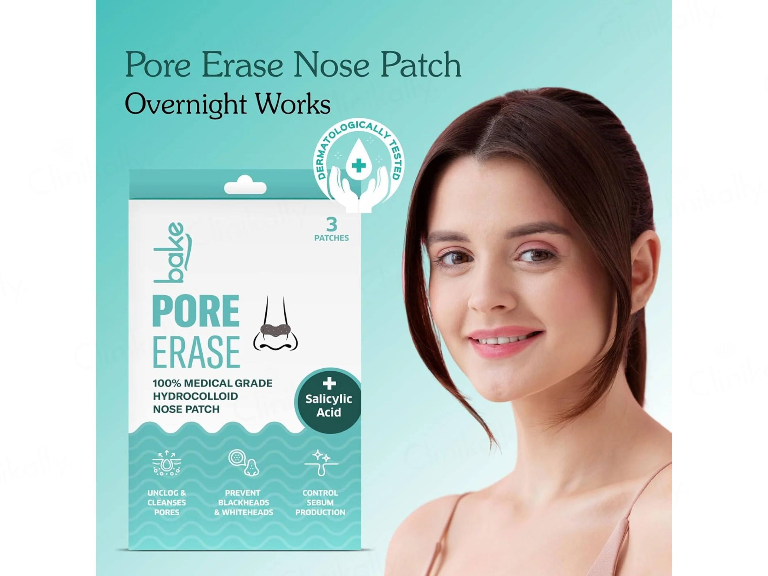 Bake Salicylic Acid Pore Erase Hydrocolloid Nose Patch - Image 8