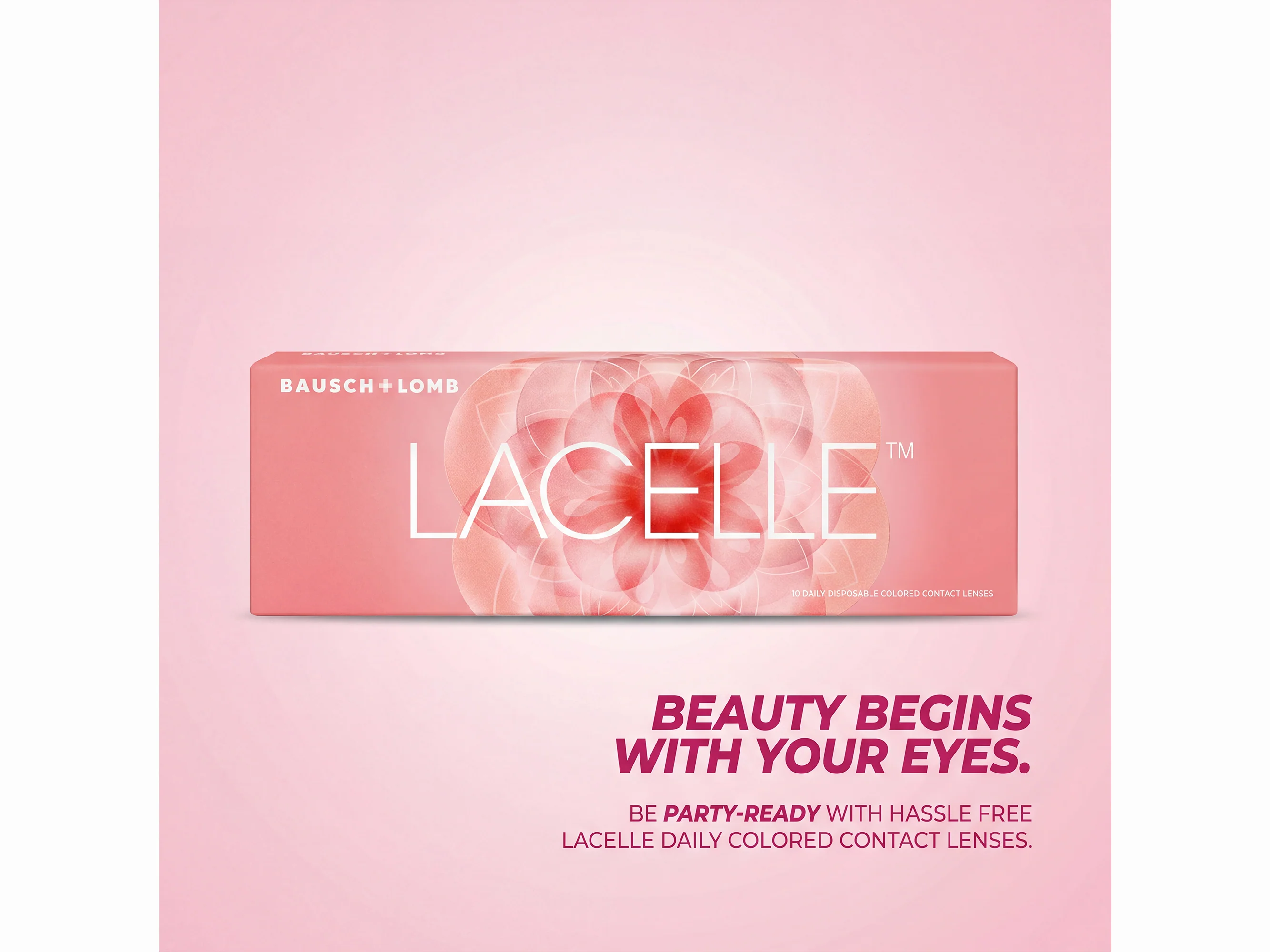Bausch & Lomb Lacelle Daily Disposable Colored Contact Lens - Freedom Honey - Image 3