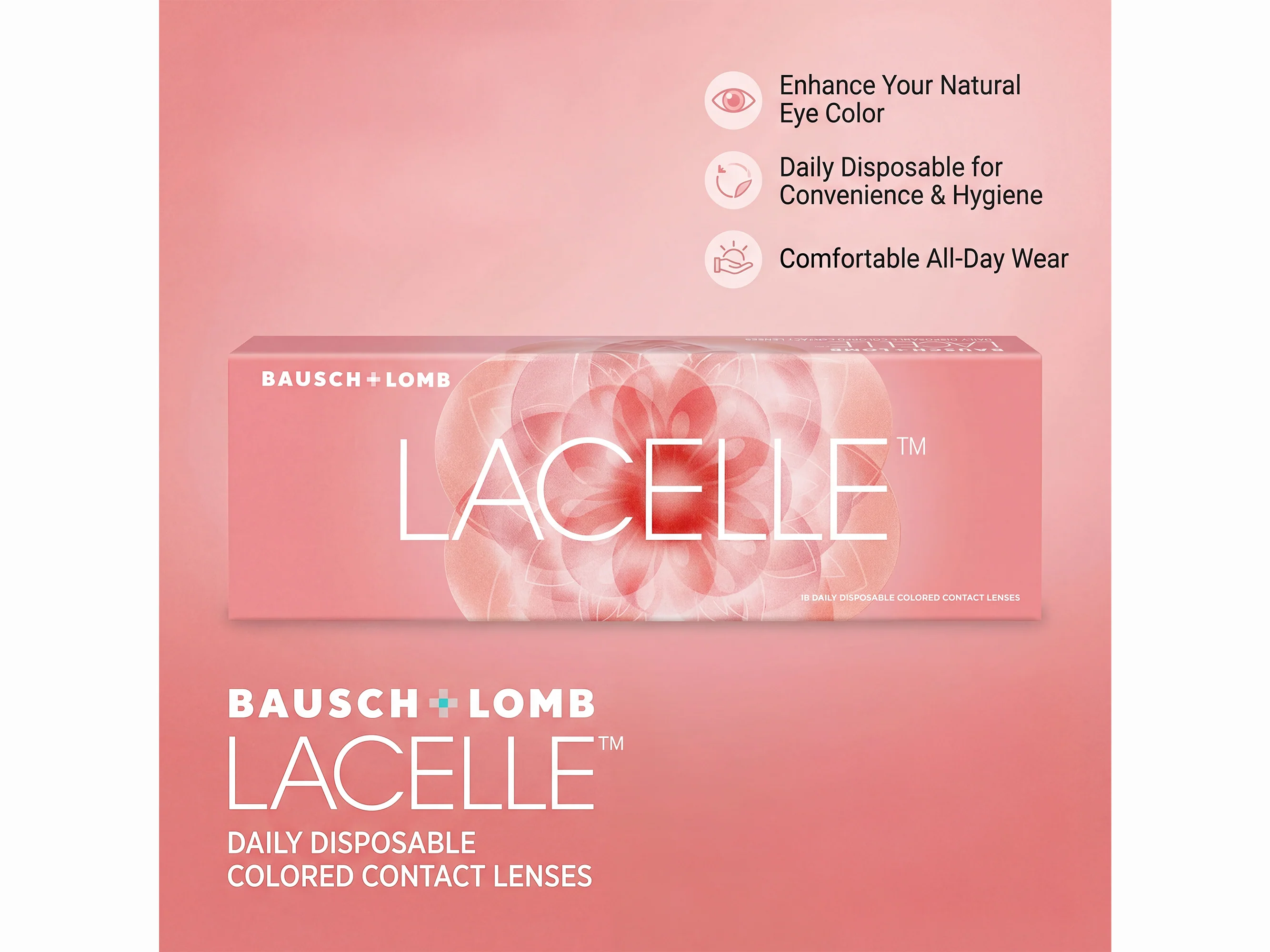 Bausch & Lomb Lacelle Daily Disposable Colored Contact Lens - Freedom Honey - Image 4