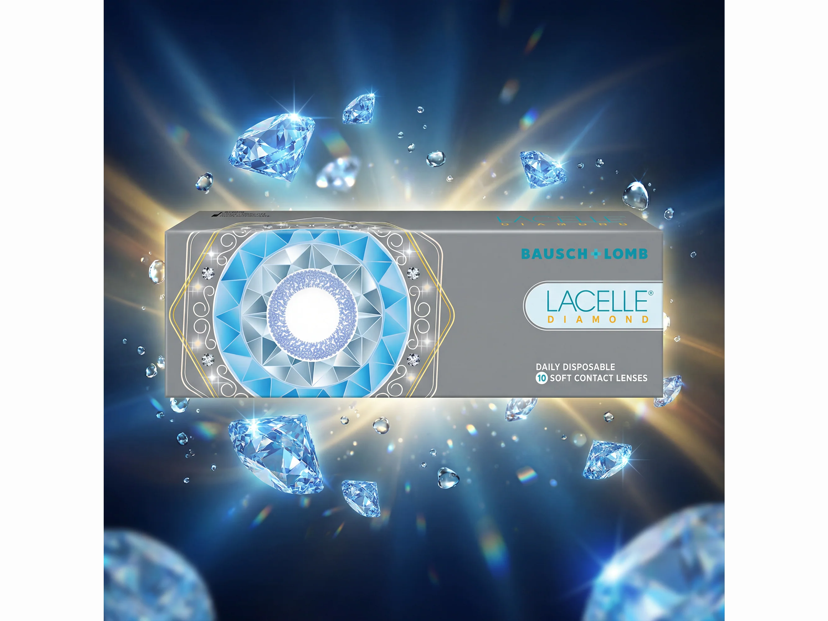 Bausch & Lomb Lacelle Diamond Daily Disposable Colored Contact Lens - D-Brown - Image 5