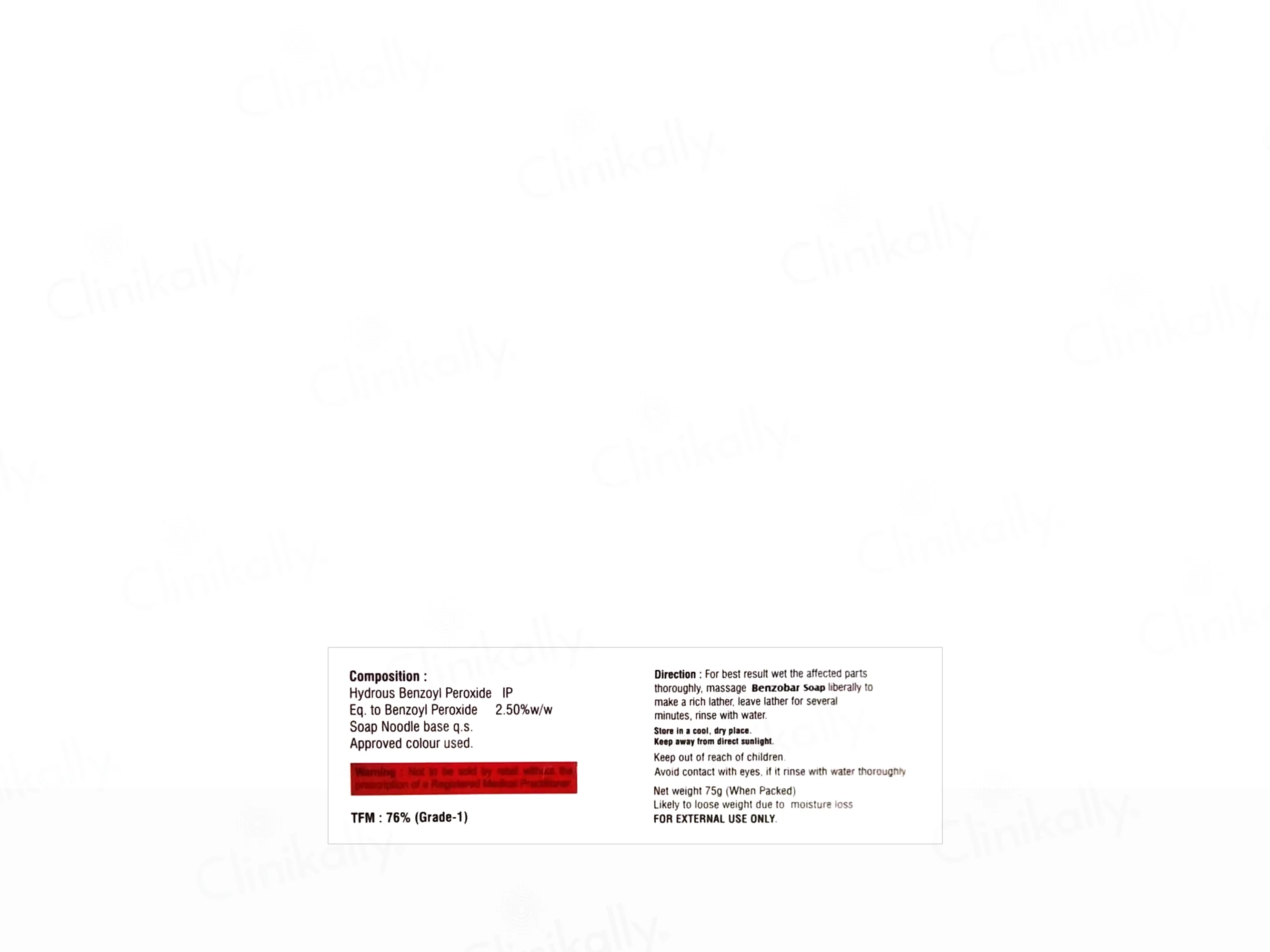 Benzobar Medicated Soap - Image 4