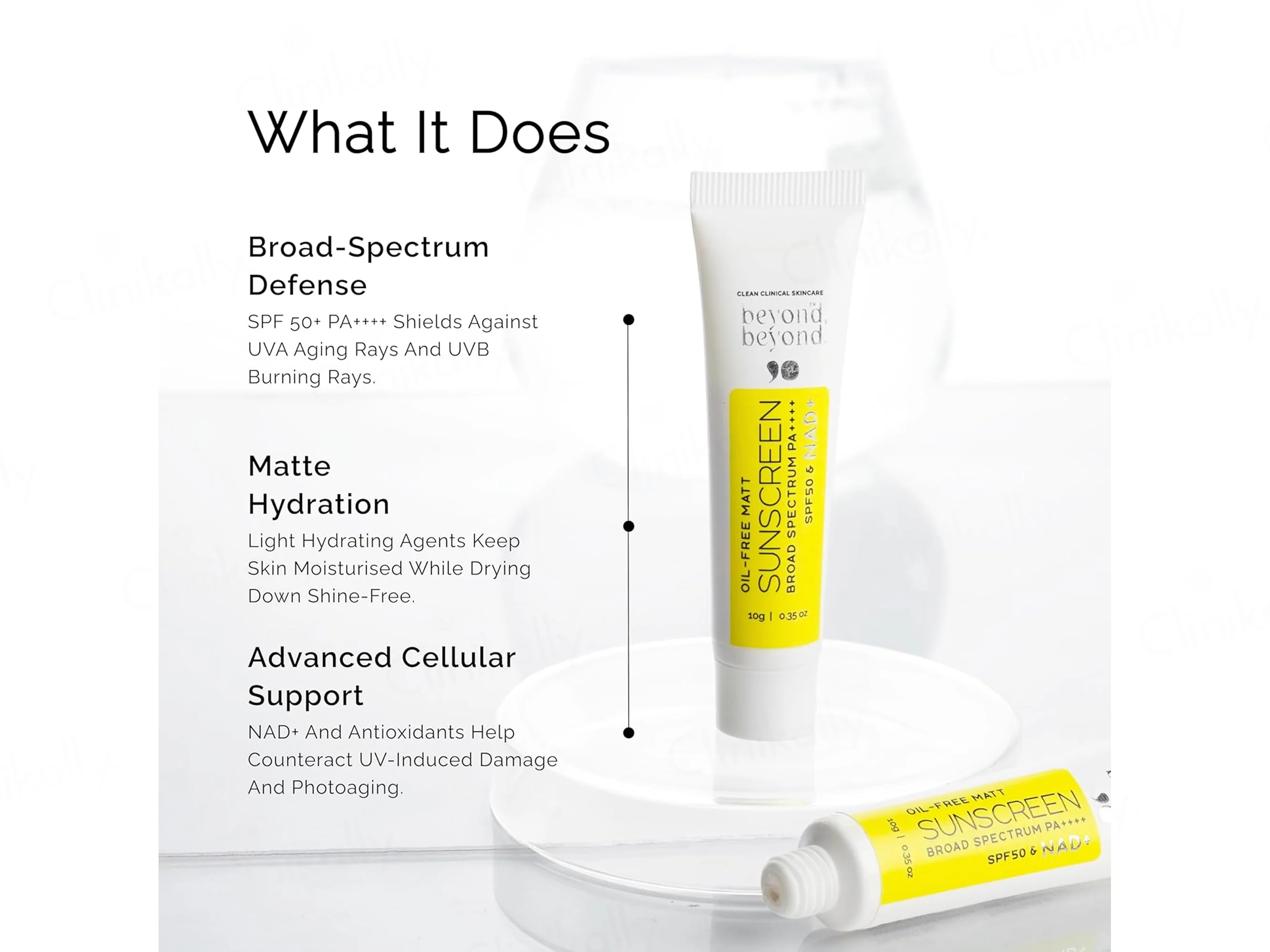 Beyond Beyond NAD+ Oil-Free Matte Sunscreen SPF 50 PA++++ - Image 7