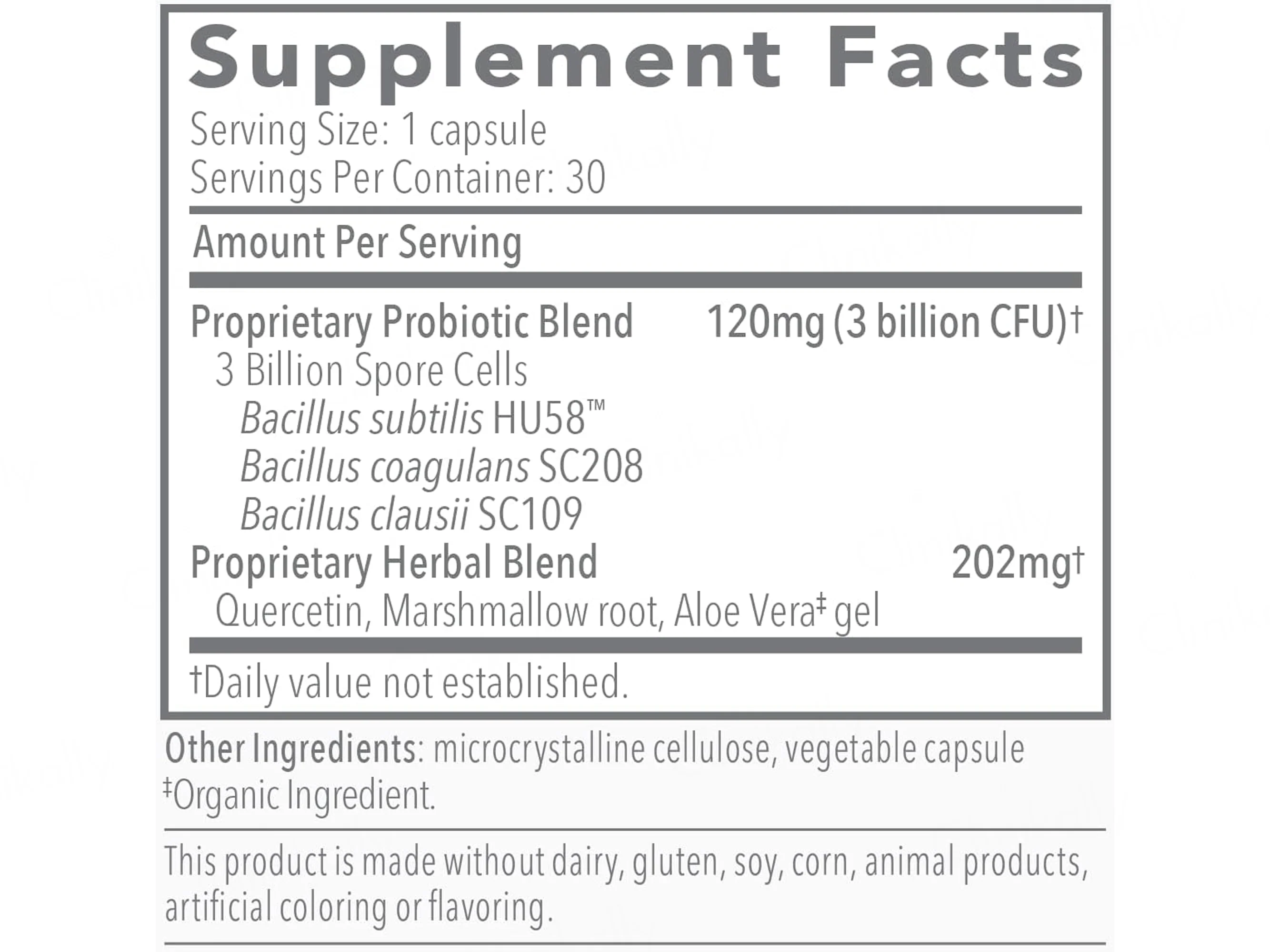 Biocidin Botanicals Proflora 4R Spore-Based Probiotic Dietary Supplement Capsule - Image 5