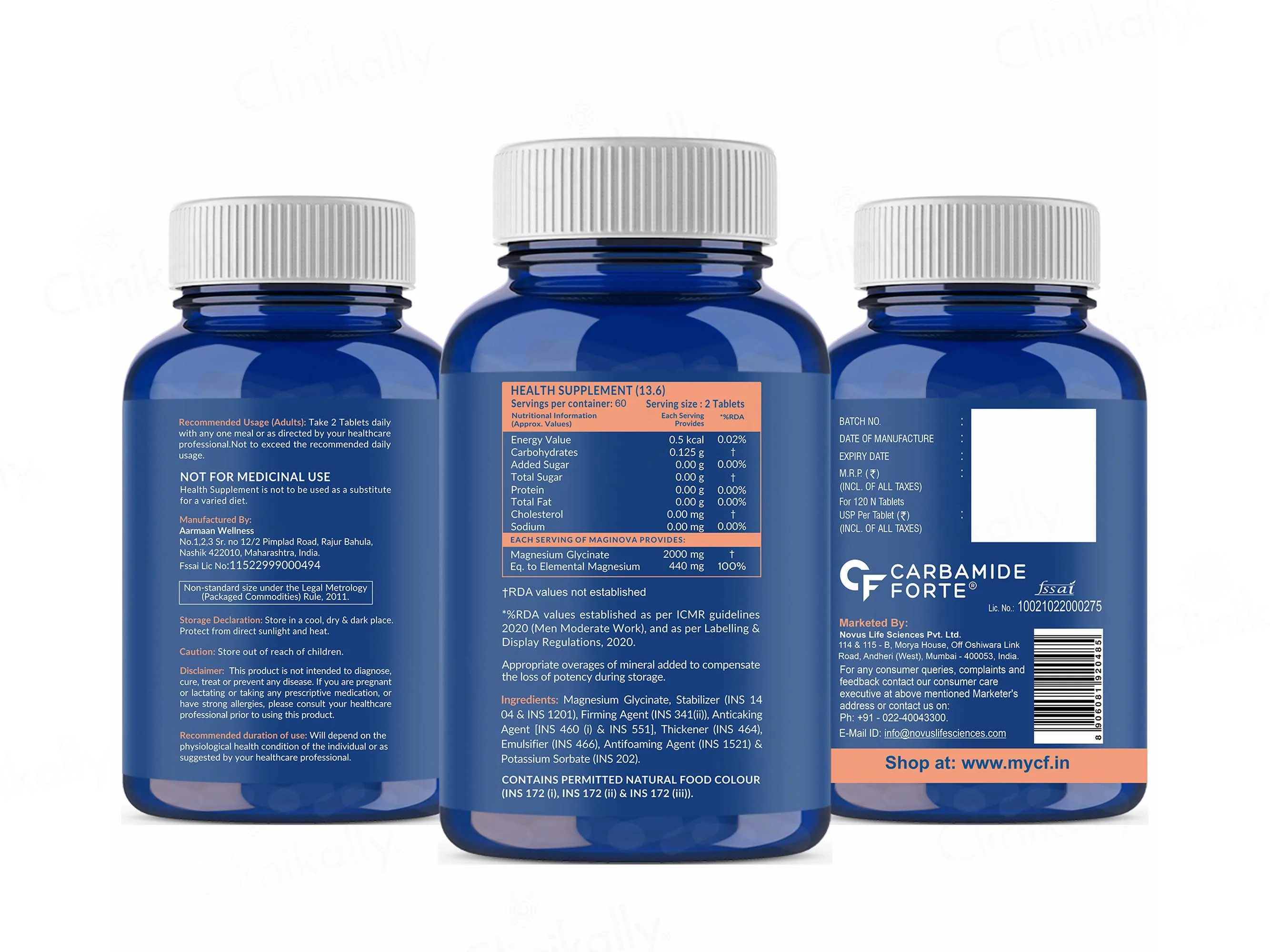 Carbamide Forte Chelated Magnesium Glycinate 2000mg Tablet - Image 13