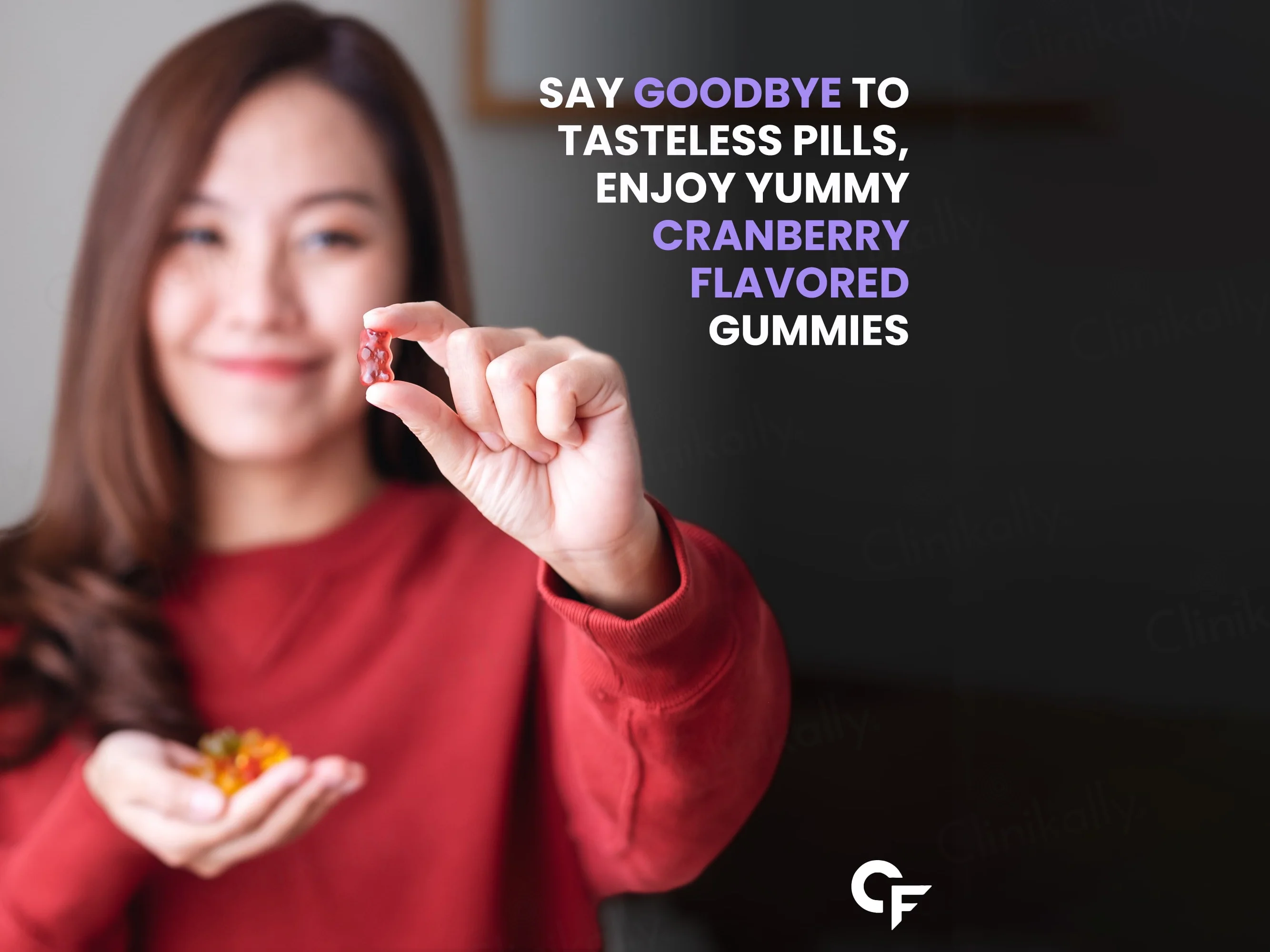 Carbamide Forte Eye Care Gummies With Lutein, Astaxanthin & Zeaxanthin - Cranberry Flavour - Image 6