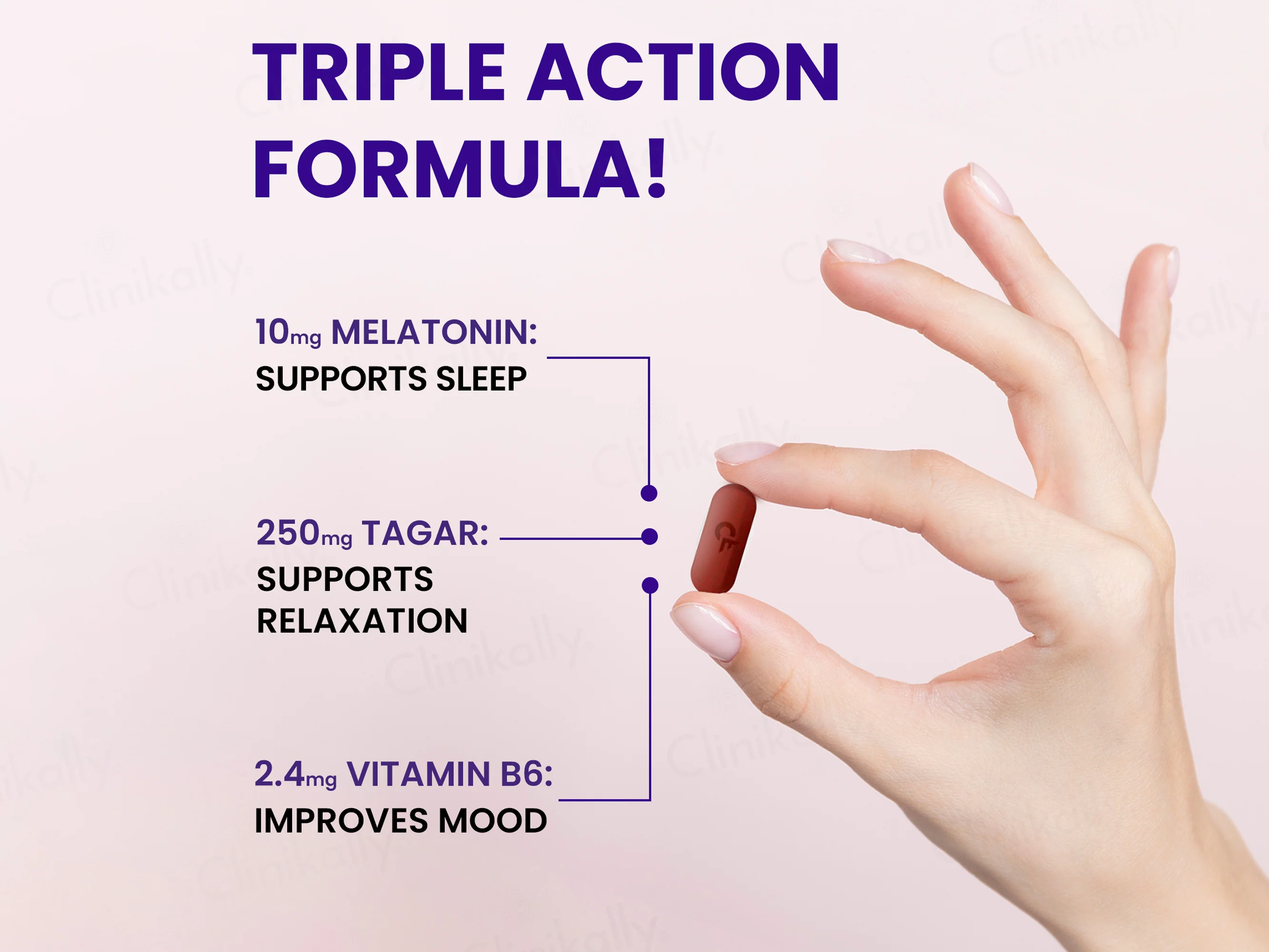 Carbamide Forte Melatonin 10mg + Tagar 250mg Sleep Tablet - Image 5