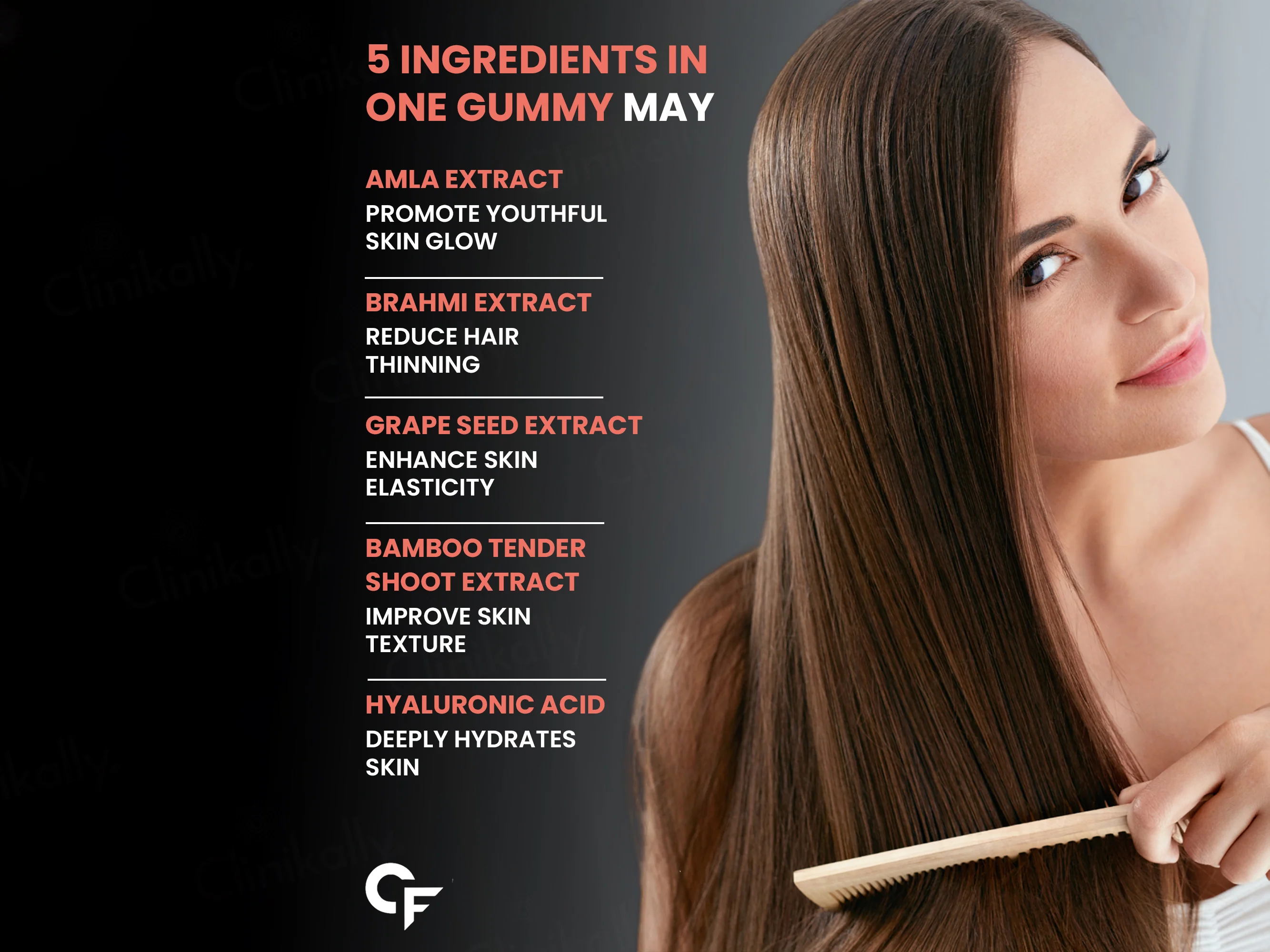 Carbamide Forte Natural Biotin Gummies For Hair Growth - Strawberry Flavour - Image 5