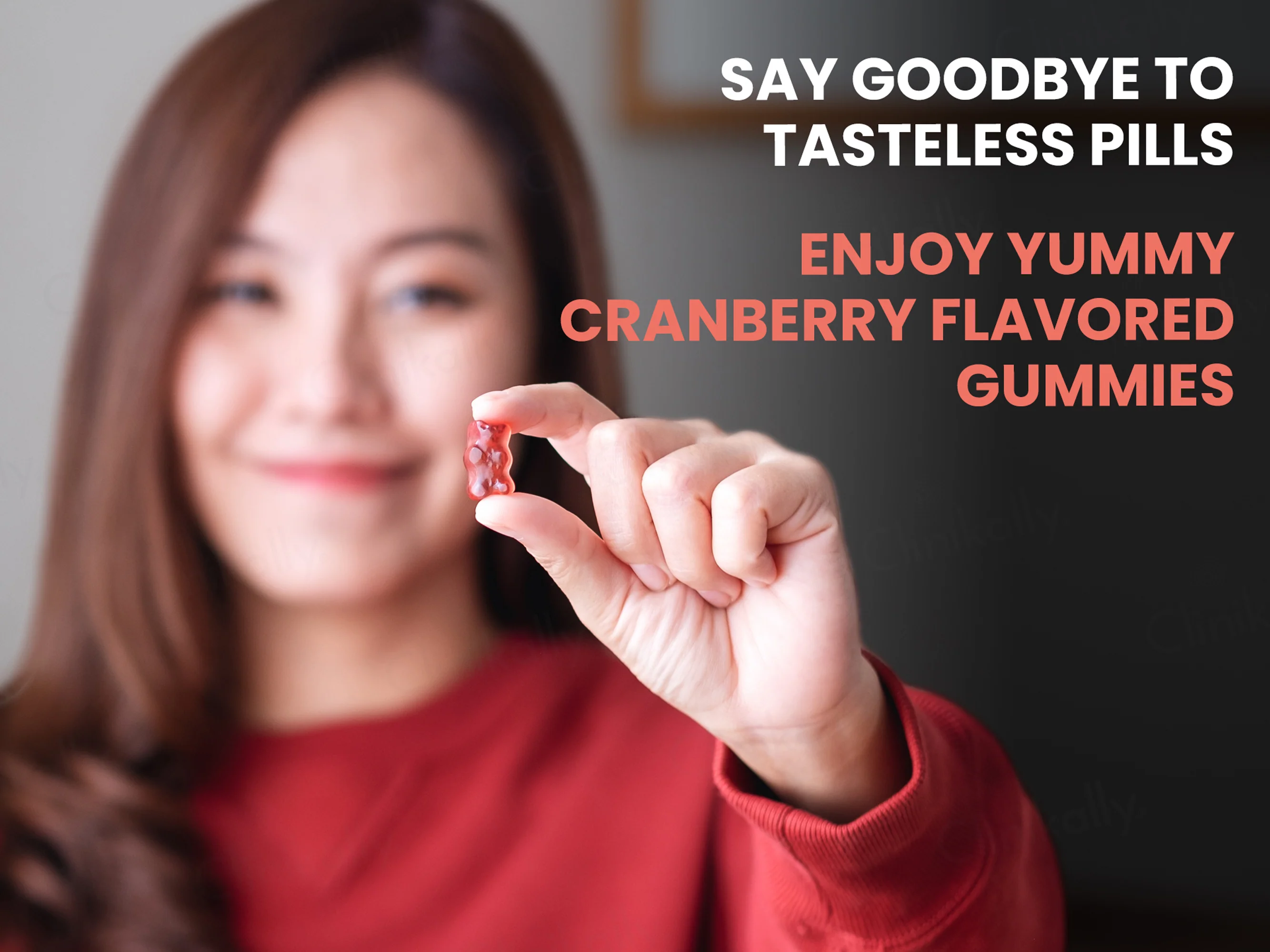 Carbamide Forte Natural Biotin Gummies For Hair Growth - Strawberry Flavour - Image 9