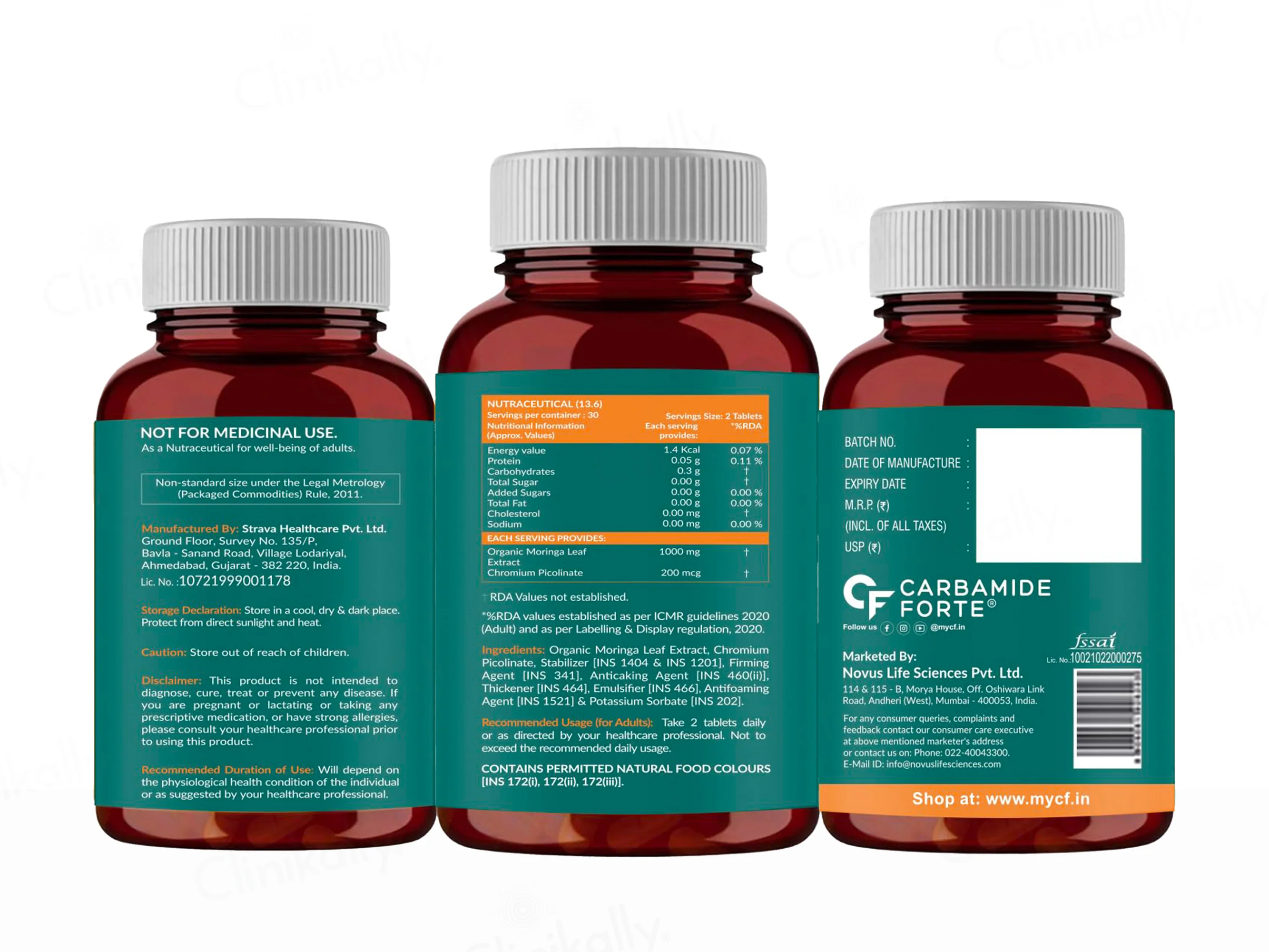 Carbamide Forte Organic Moringa 1000mg Tablet - Image 11