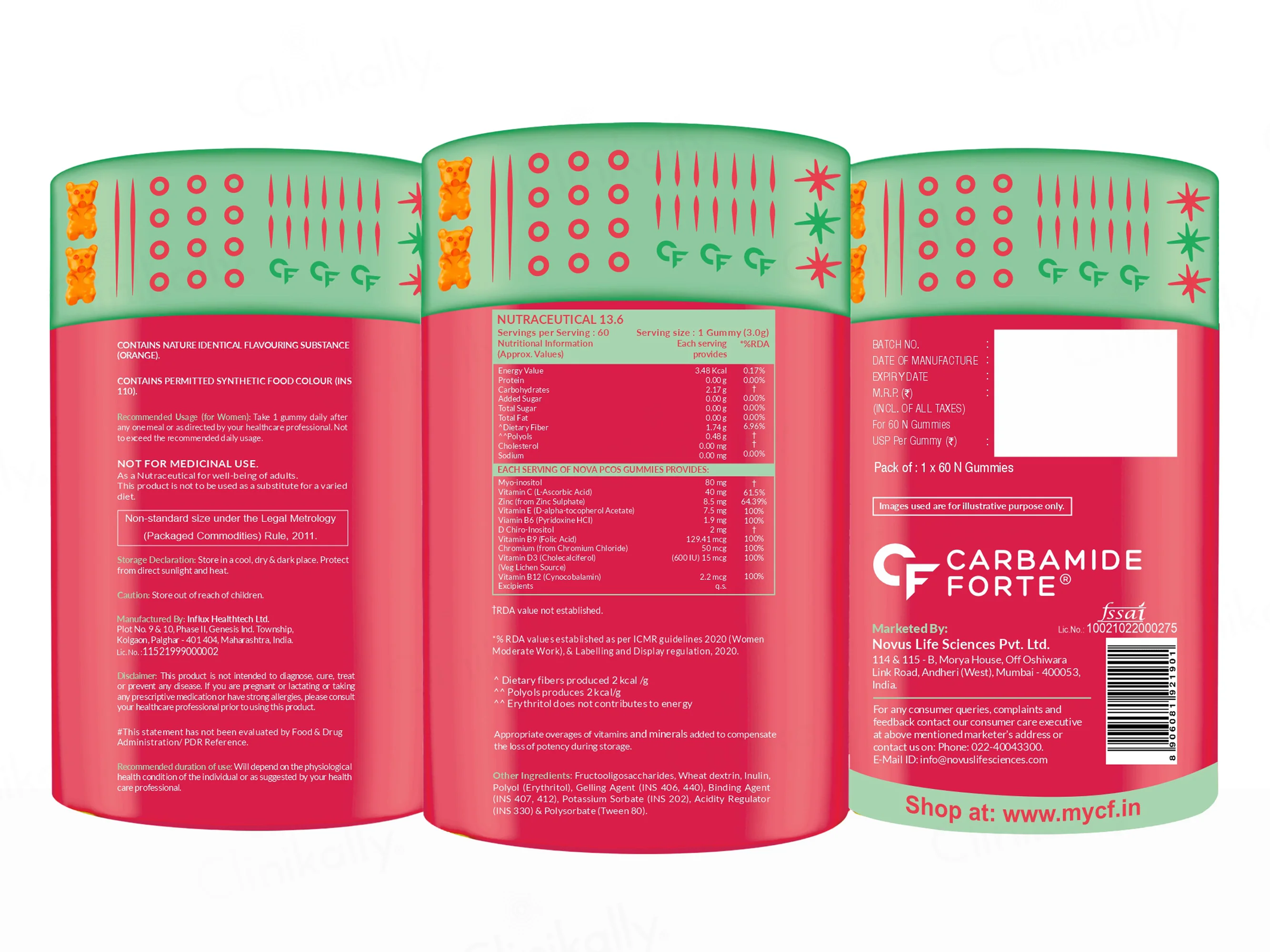 Carbamide Forte PCOS Nutraceutical Gummies - Orange Flavour - Image 11