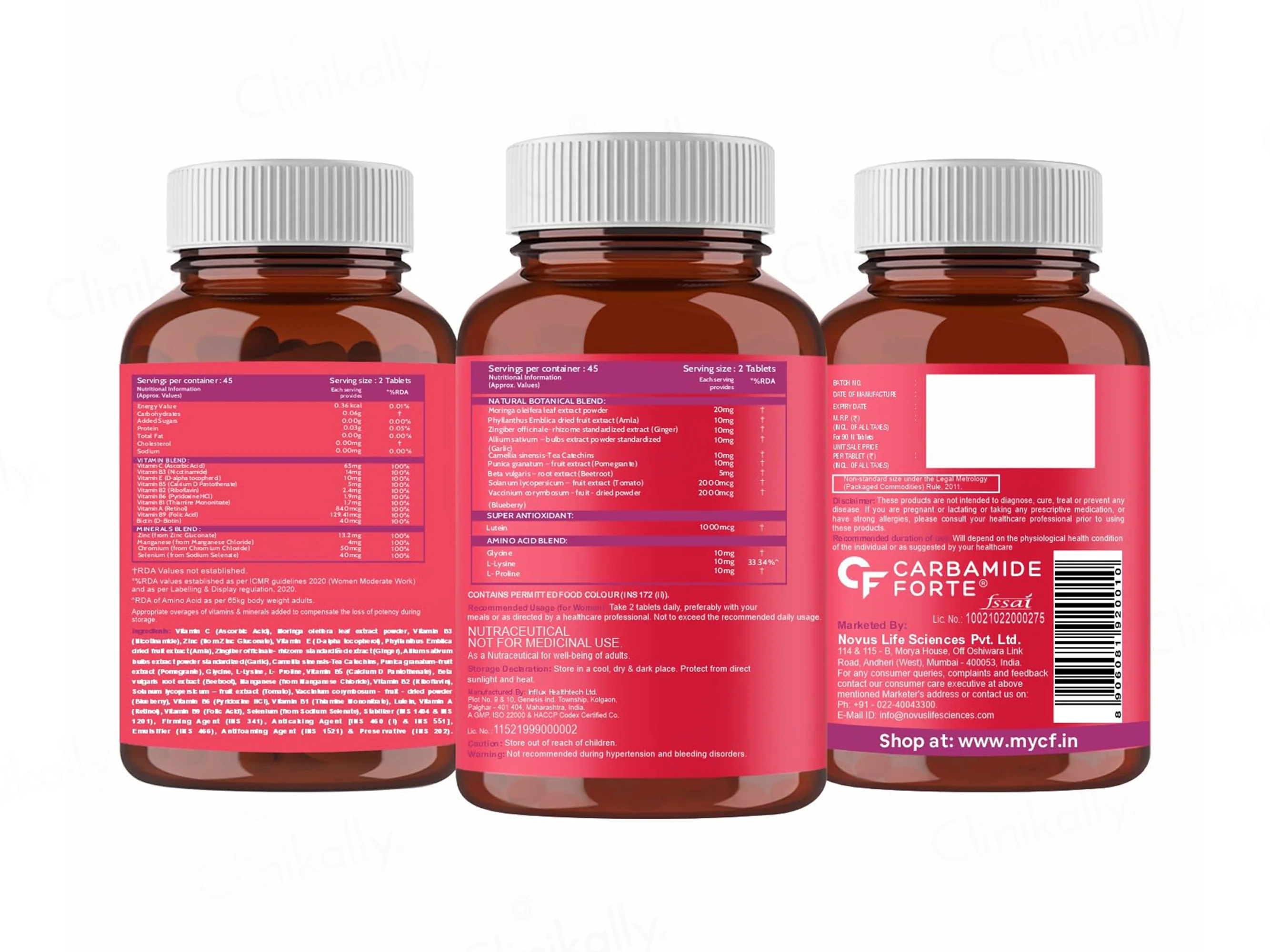Carbamide Forte Plant-Based Veg Collagen Support Tablet - Image 9