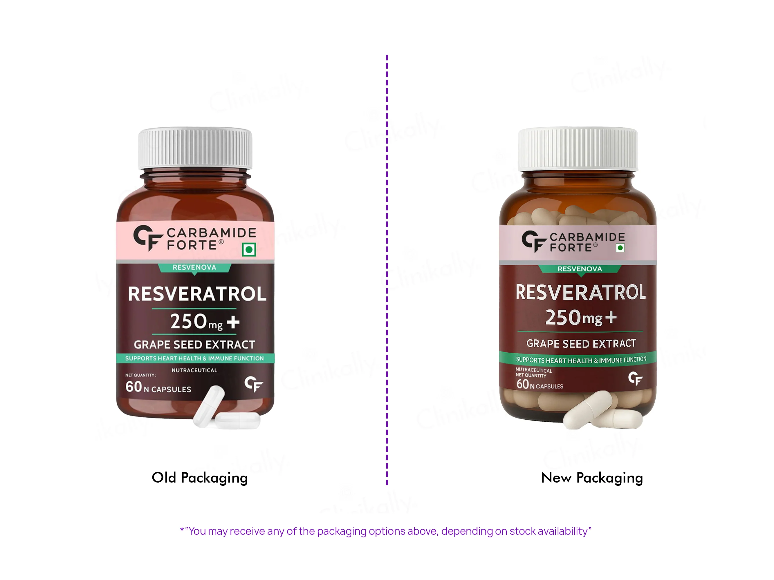 Carbamide Forte Resveratrol 250mg With Grape Seed Extract Capsule - Image 2