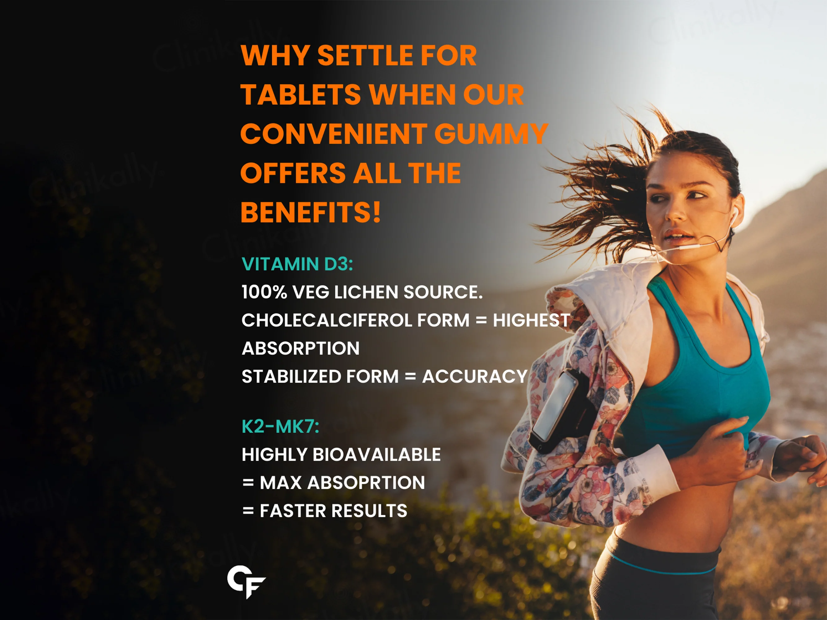 Carbamide Forte Vitamin D3 + Vitamin K2 MK7 + Vitamin B12 Gummies - Mango Flavour - Image 4