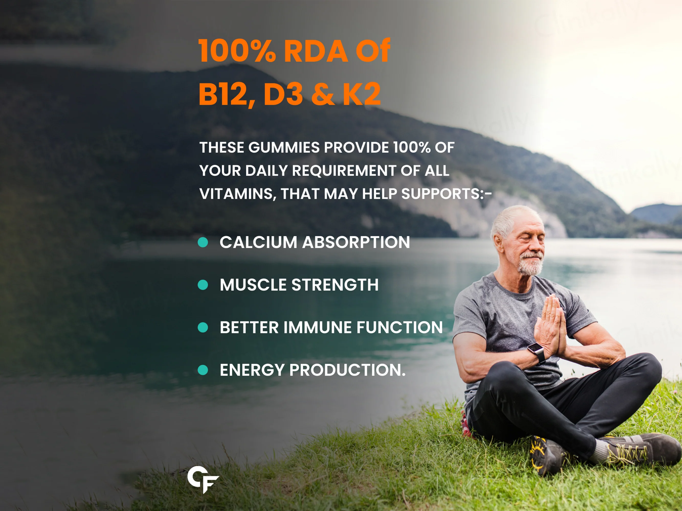 Carbamide Forte Vitamin D3 + Vitamin K2 MK7 + Vitamin B12 Gummies - Mango Flavour - Image 7