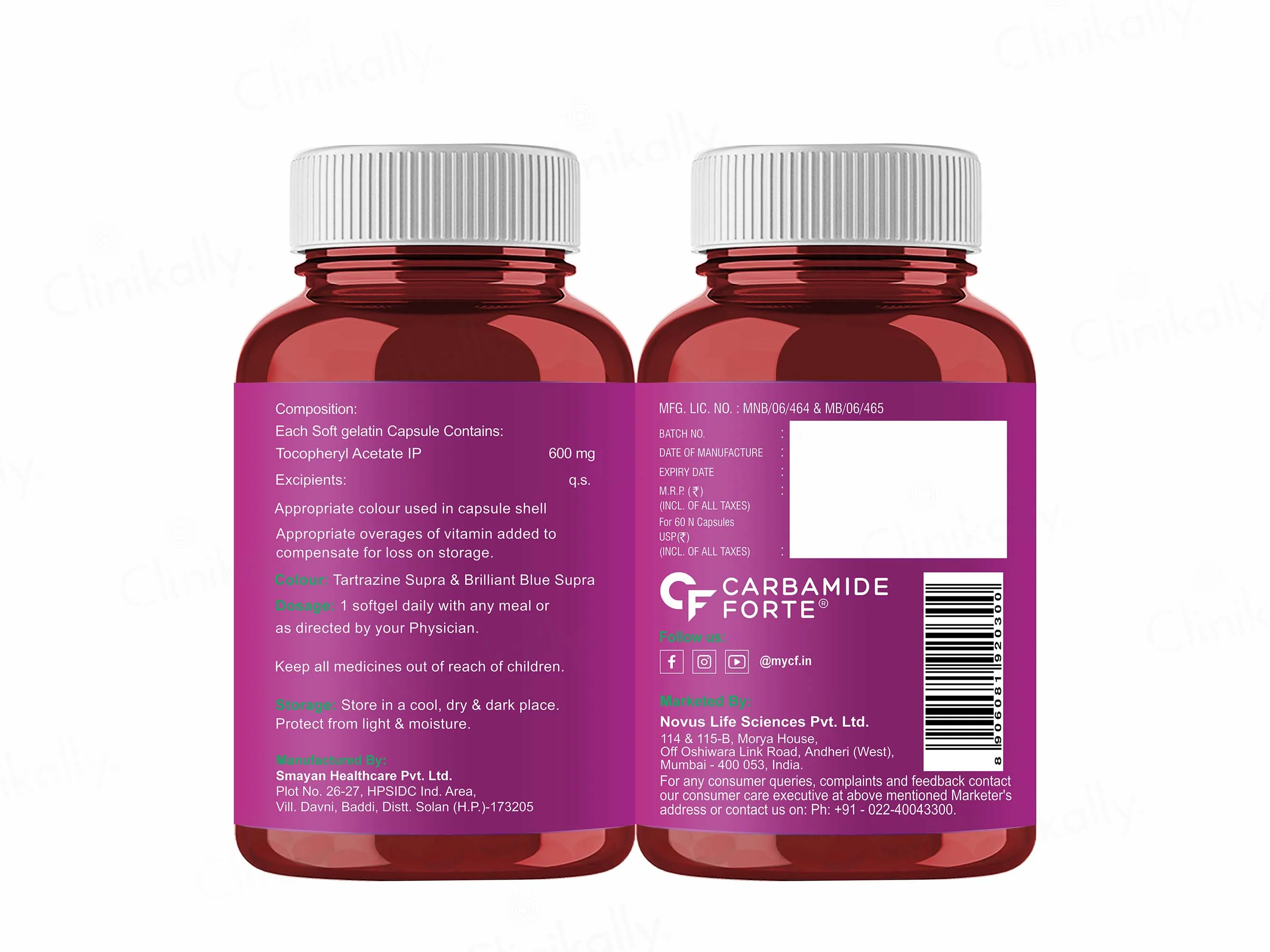 Carbamide Forte Vitamin E 600mg Capsule - Image 10