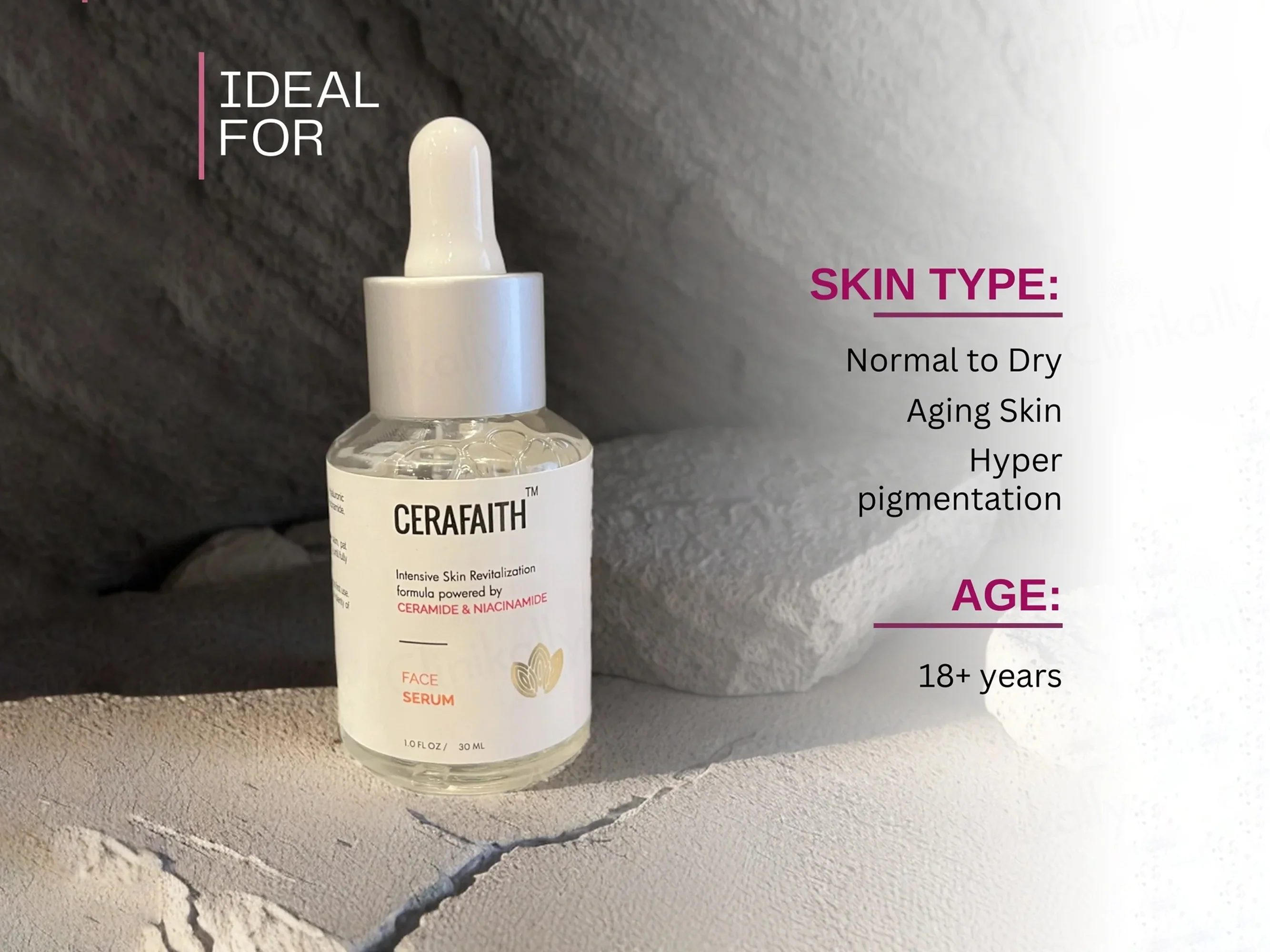 Cerafaith Ceramide & Niacinamide Face Serum - Image 4