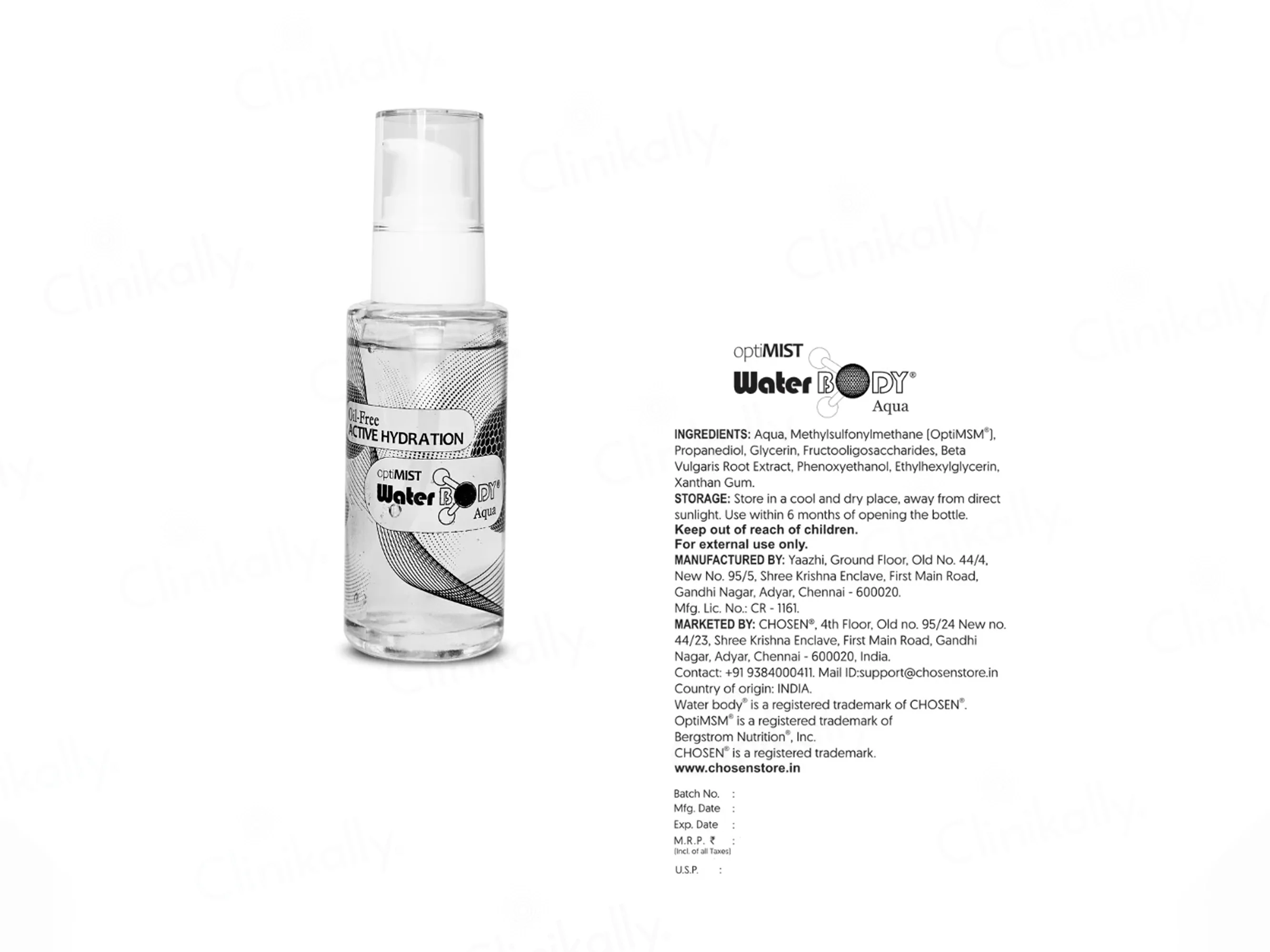 Chosen Optimist Water Body Aqua Moisturizer - Image 5