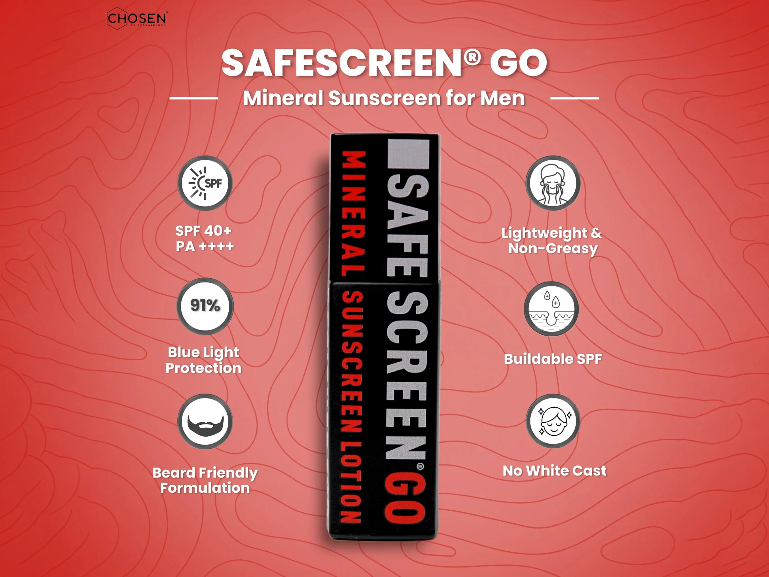 Chosen Safescreen Go Mineral Sunscreen Lotion SPF 40+ PA++++ - Image 5