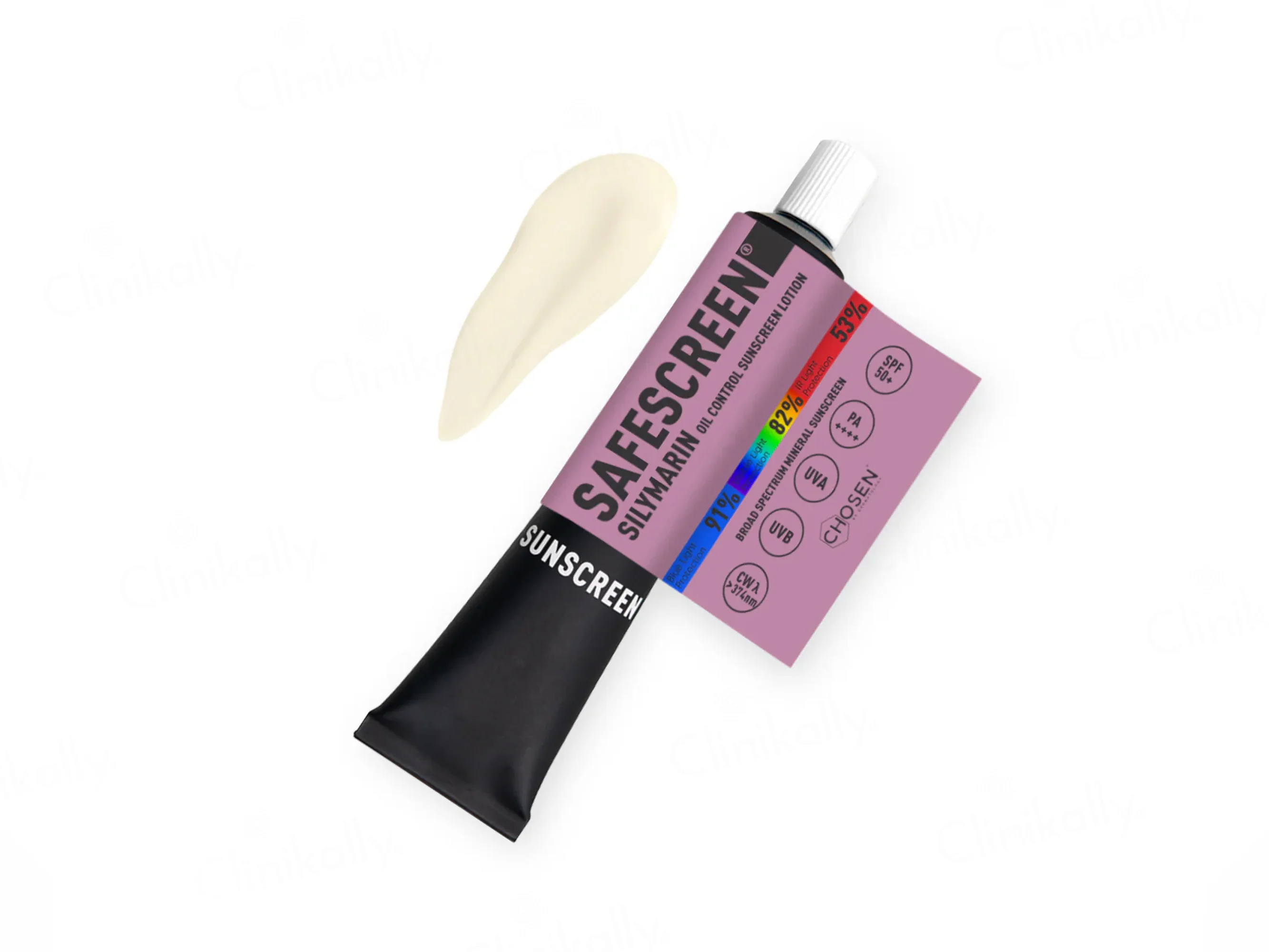 Chosen Safescreen Silymarin Oil Control Mineral Sunscreen Lotion SPF 50+ PA++++ - Image 3
