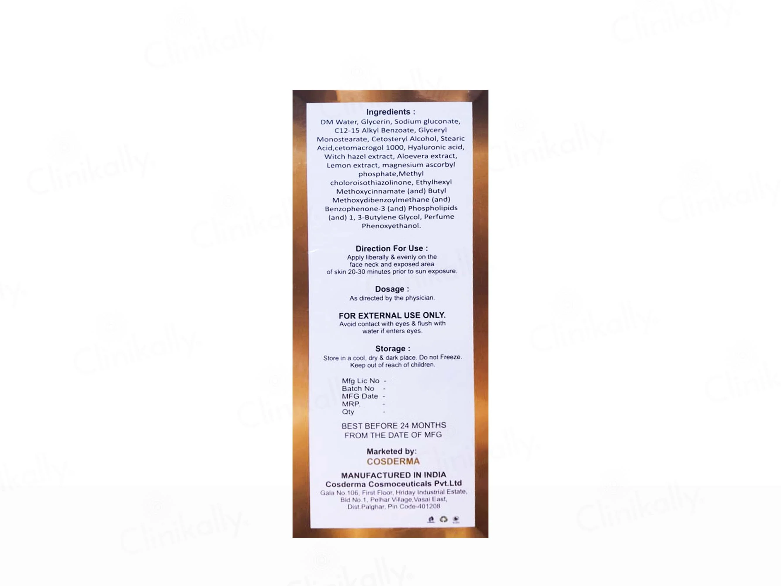 Cosderma Coshield Vitamin C Ultra Light Sunscreen Lotion SPF 50 PA+++ - Image 3
