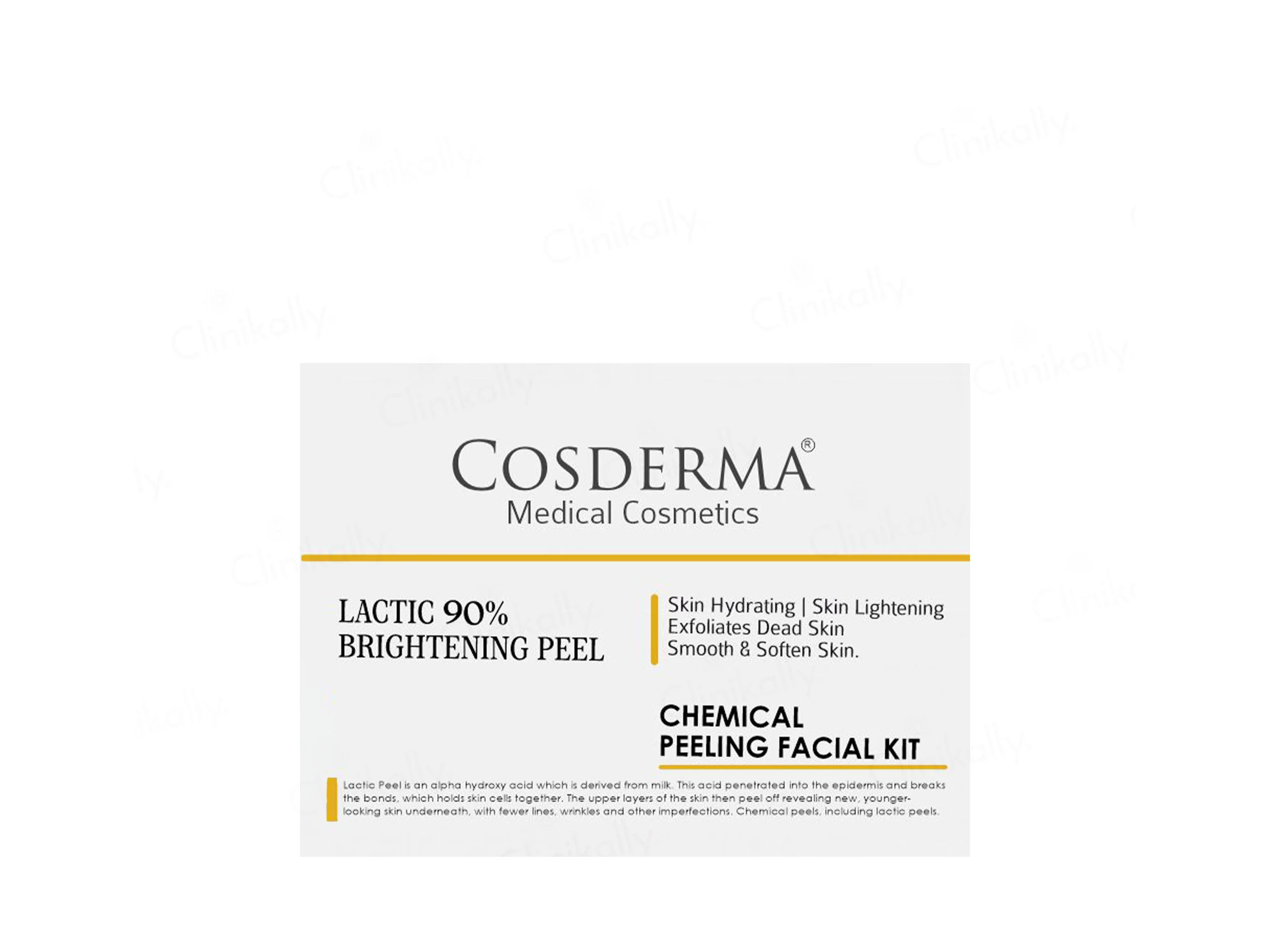 Cosderma Lactic 90% Brightening Peel Chemical Peeling Facial Kit - Image 2