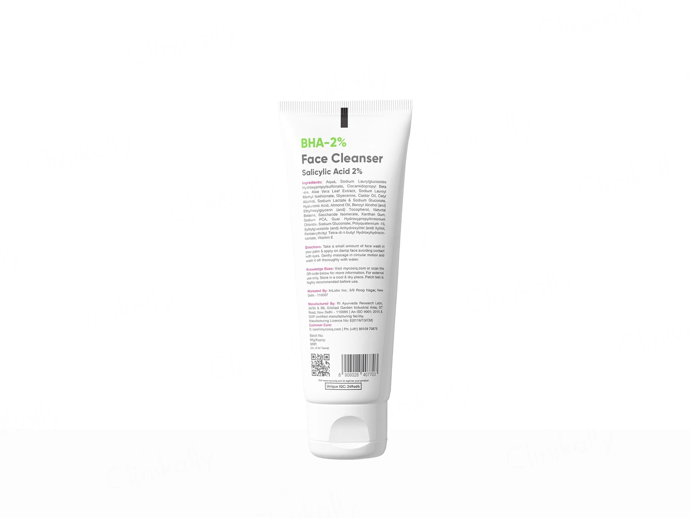 CosiQ BHA-2% Encapsulated Salicylic Acid Face Cleanser - Image 3