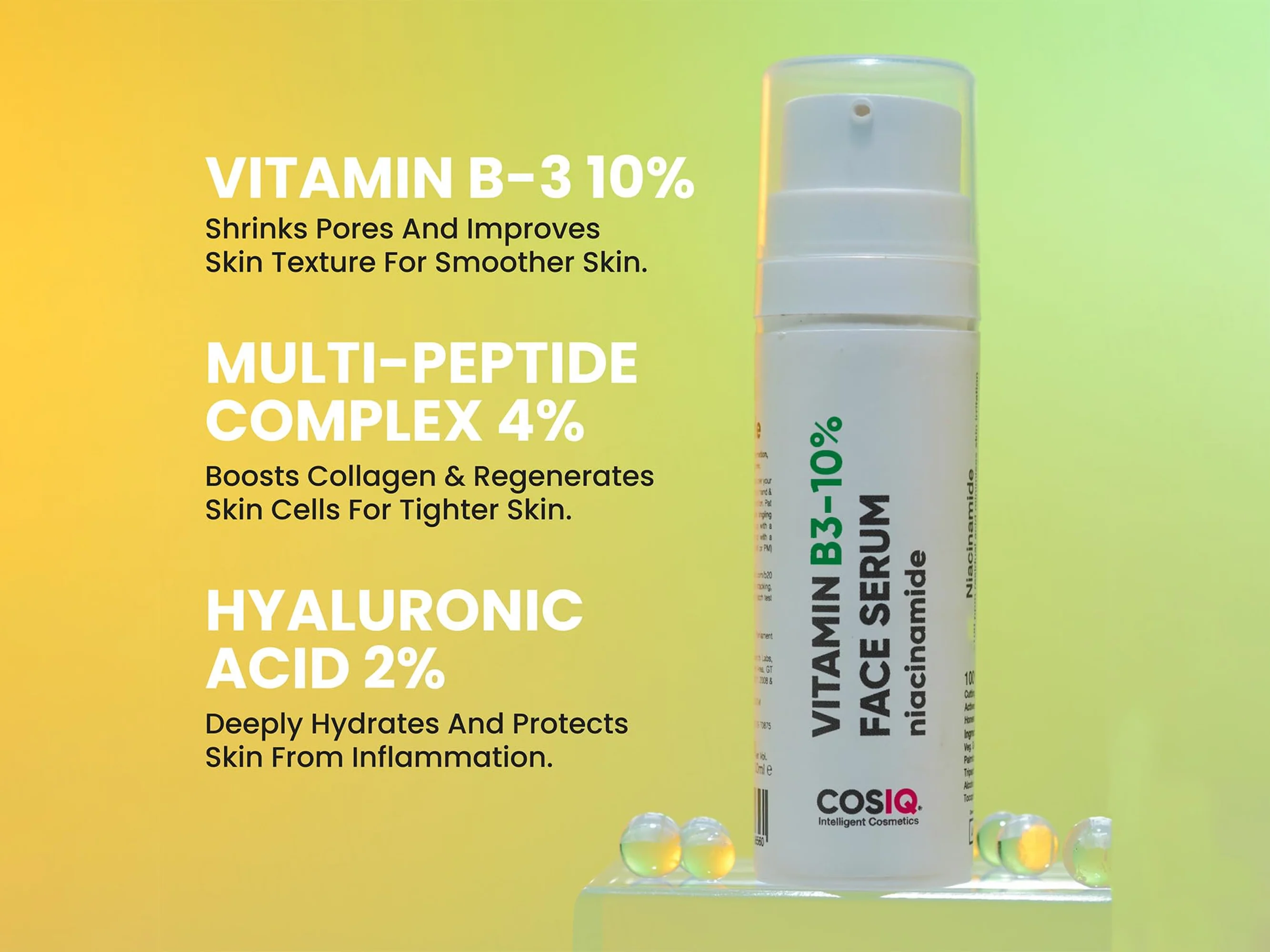 CosIQ Vitamin B3-10% Niacinamide Face Serum - Image 6