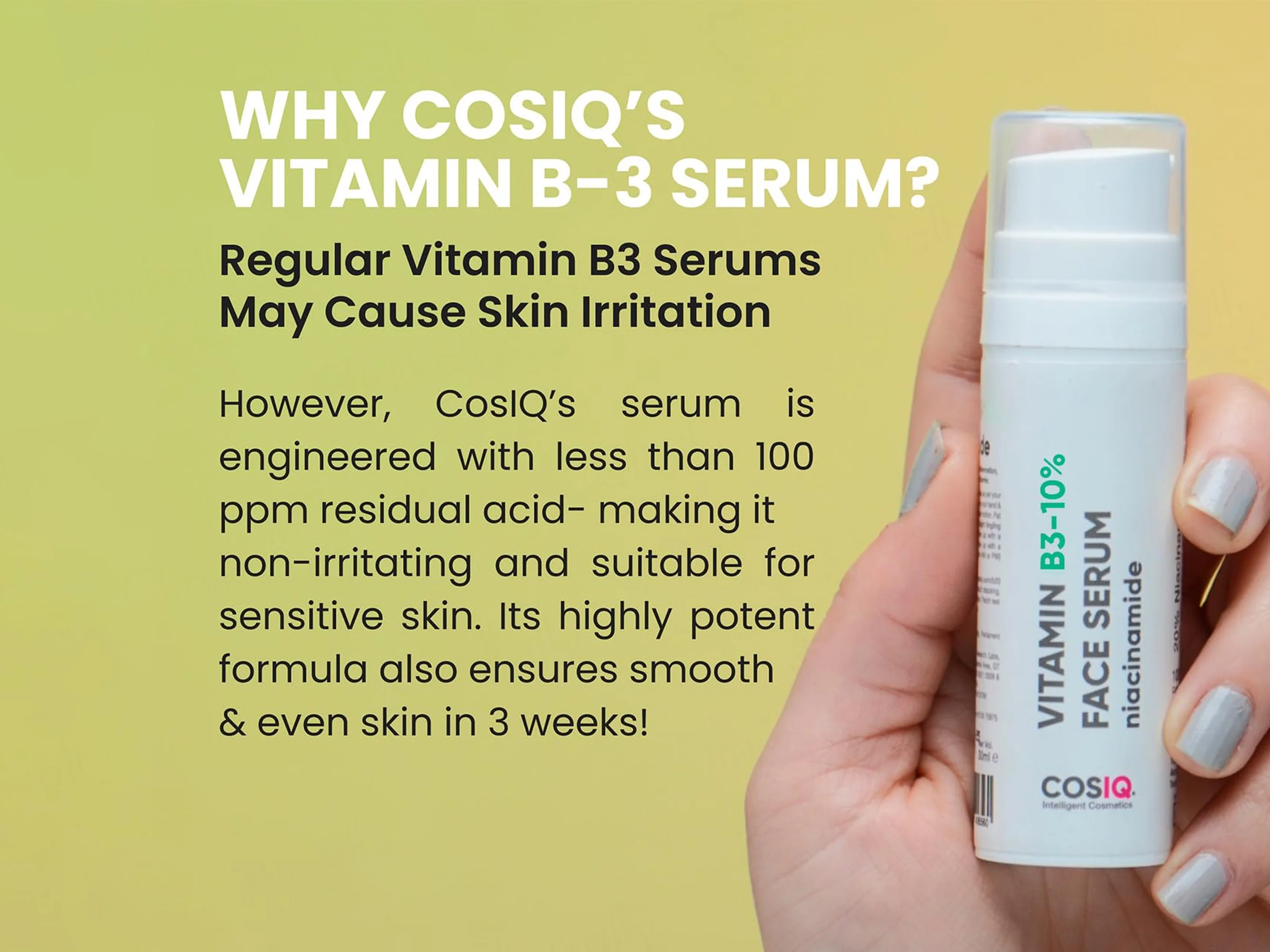 CosIQ Vitamin B3-10% Niacinamide Face Serum - Image 8