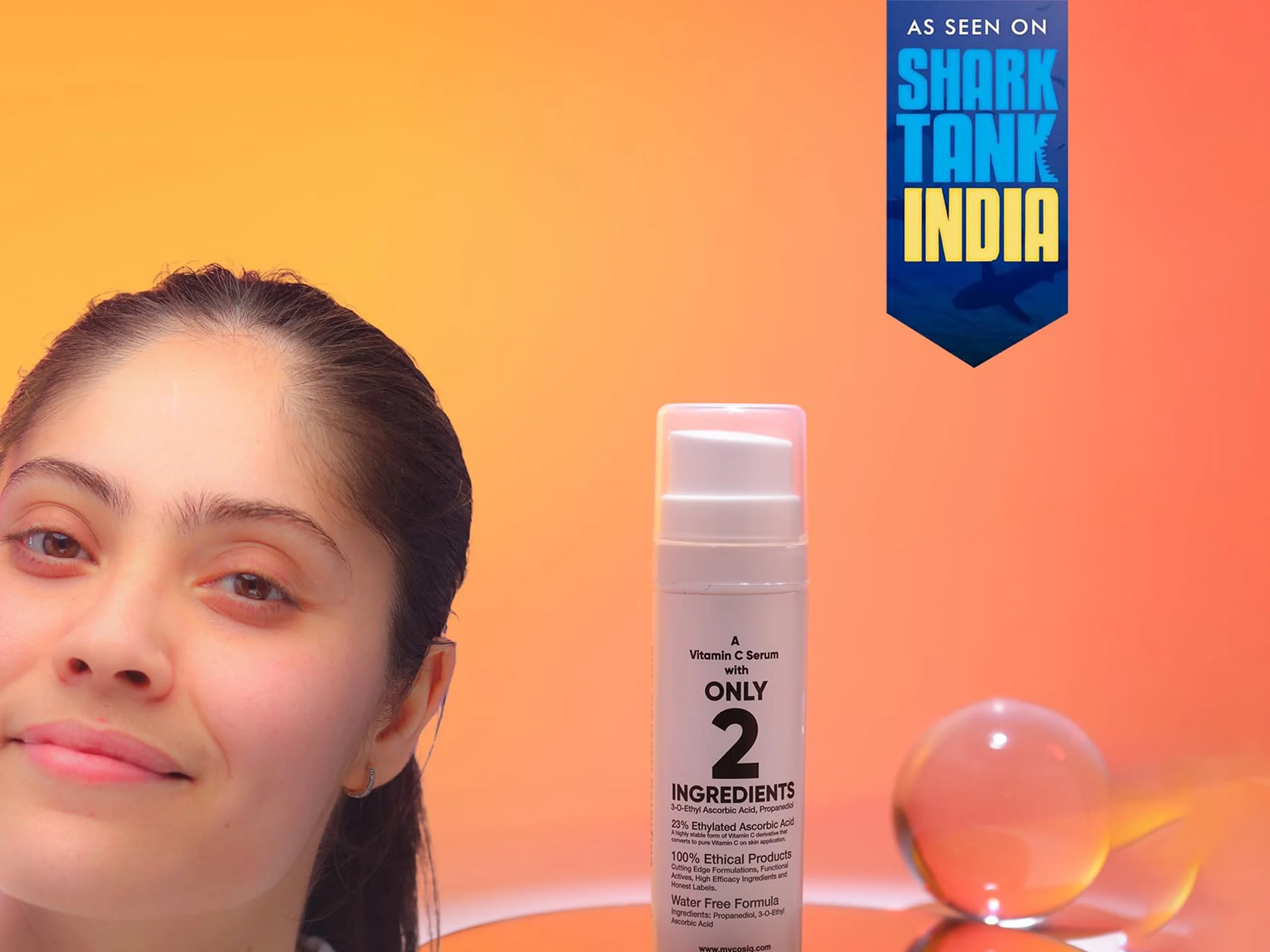 CosIQ Vitamin C-23% Ethylated Ascorbic Acid Face Serum - Image 2
