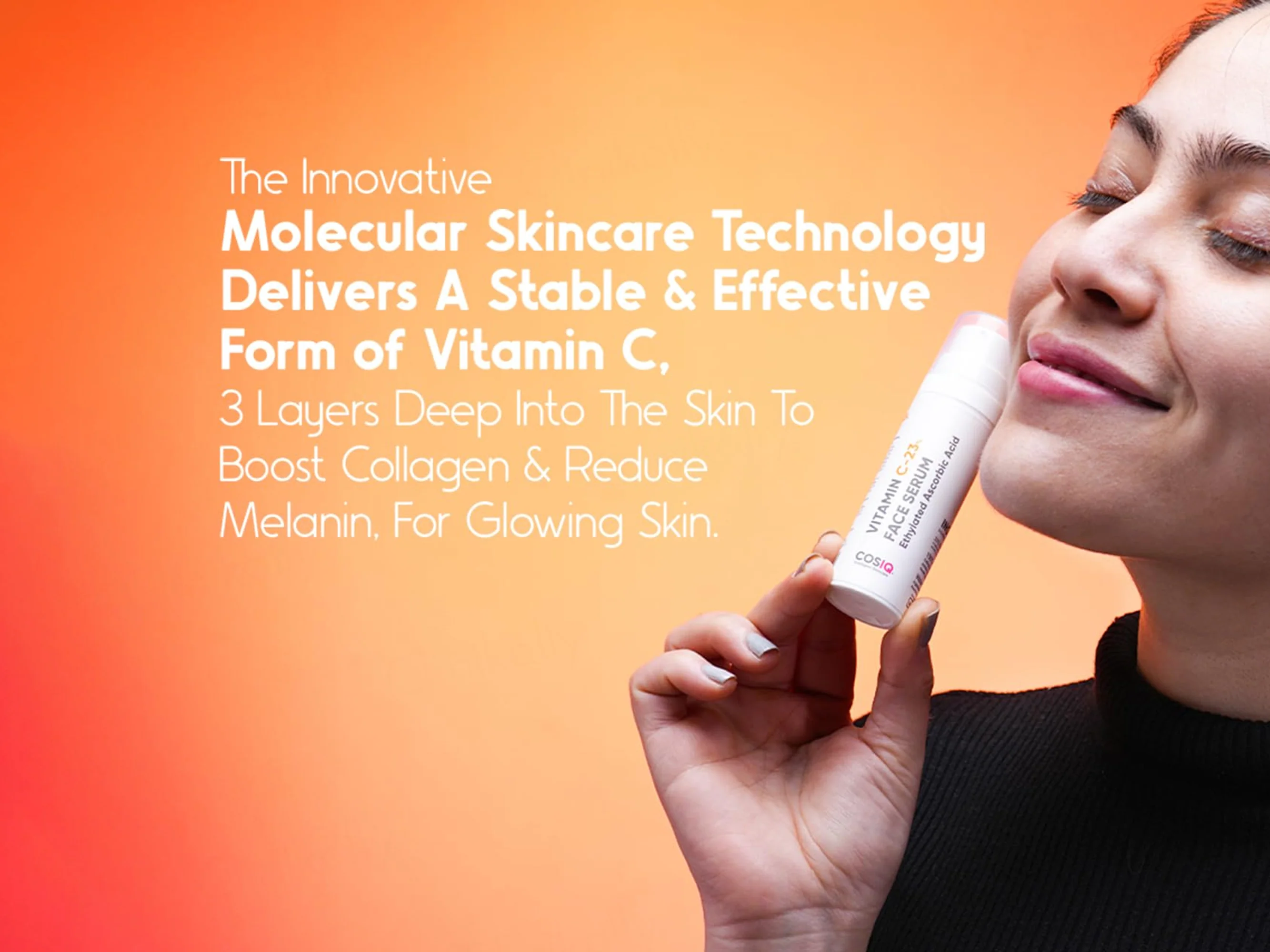 CosIQ Vitamin C-23% Ethylated Ascorbic Acid Face Serum - Image 8