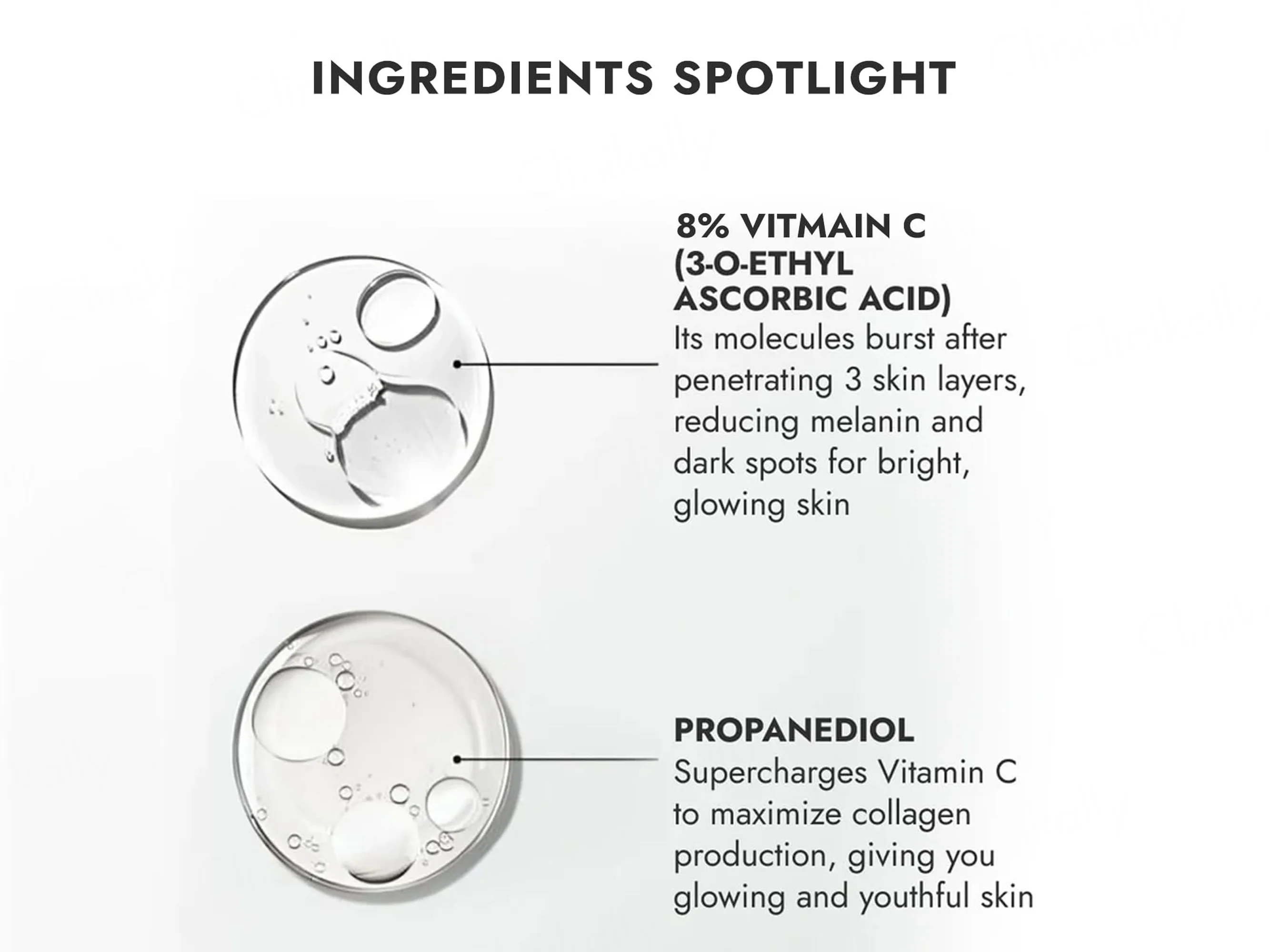 CosiQ Vitamin C-8% Ethylated Ascorbic Acid Face Serum - Image 3