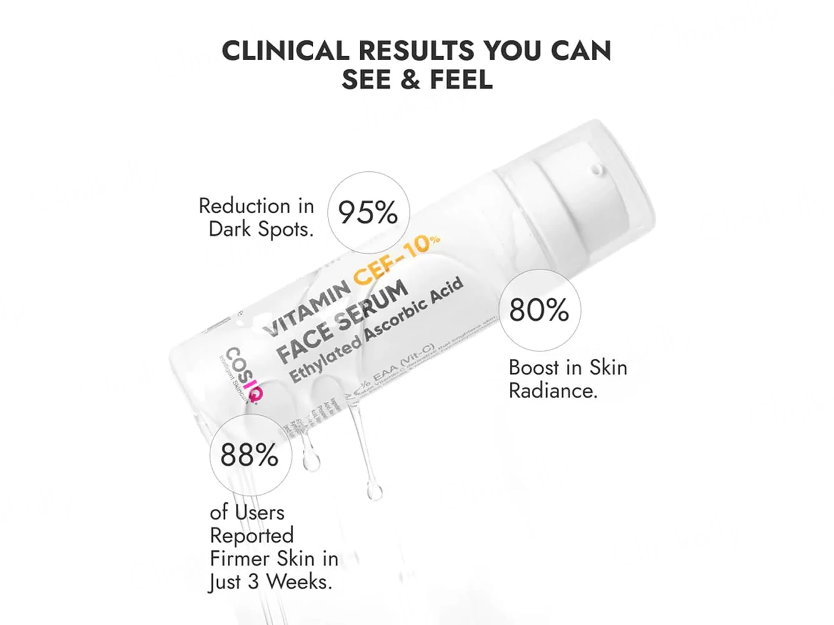 CosIQ Vitamin CEF-10% Ethylated Ascorbic Acid Glow Face Serum - Image 6