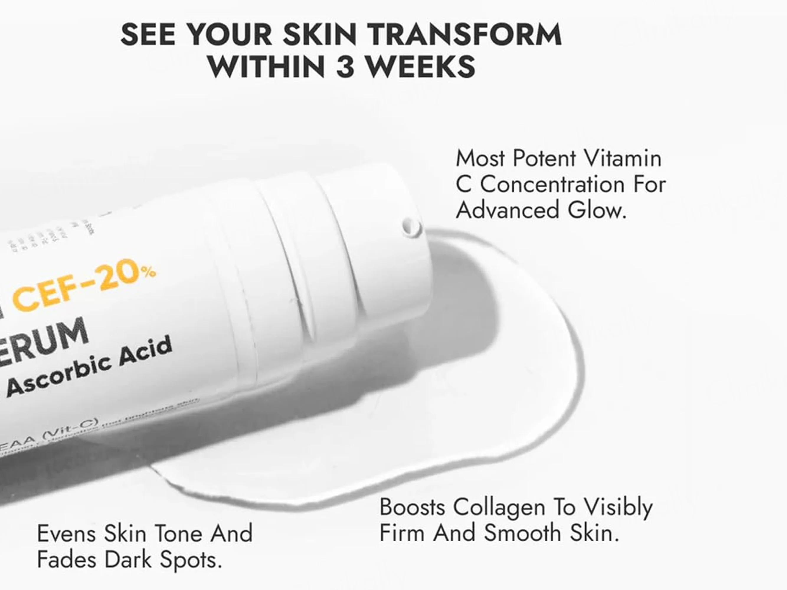 CosIQ Vitamin CEF-20% Ethylated Ascorbic Acid Glow Face Serum - Image 4