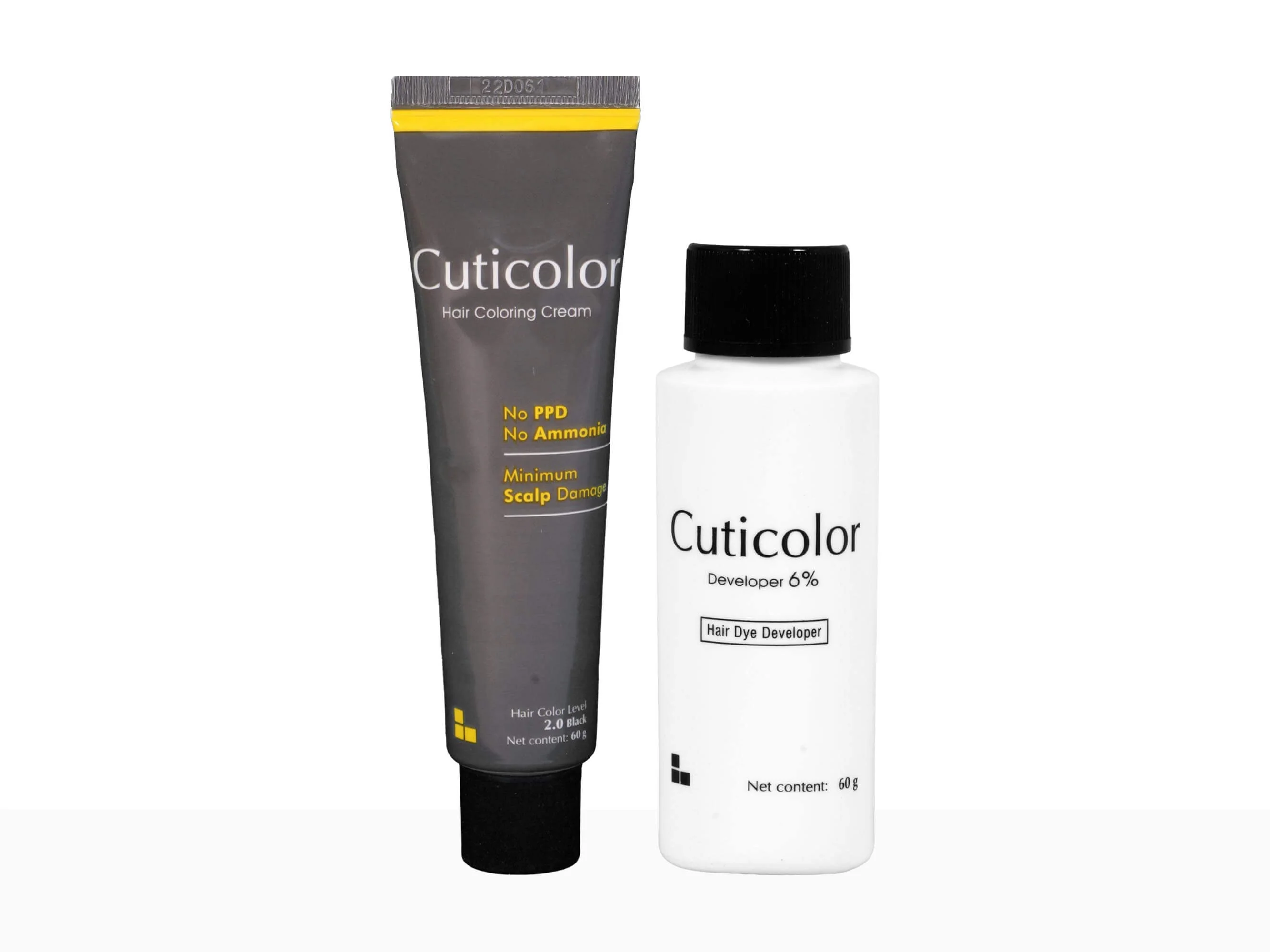 Cuticolor Hair Coloring Cream Black 2.0 - Image 2