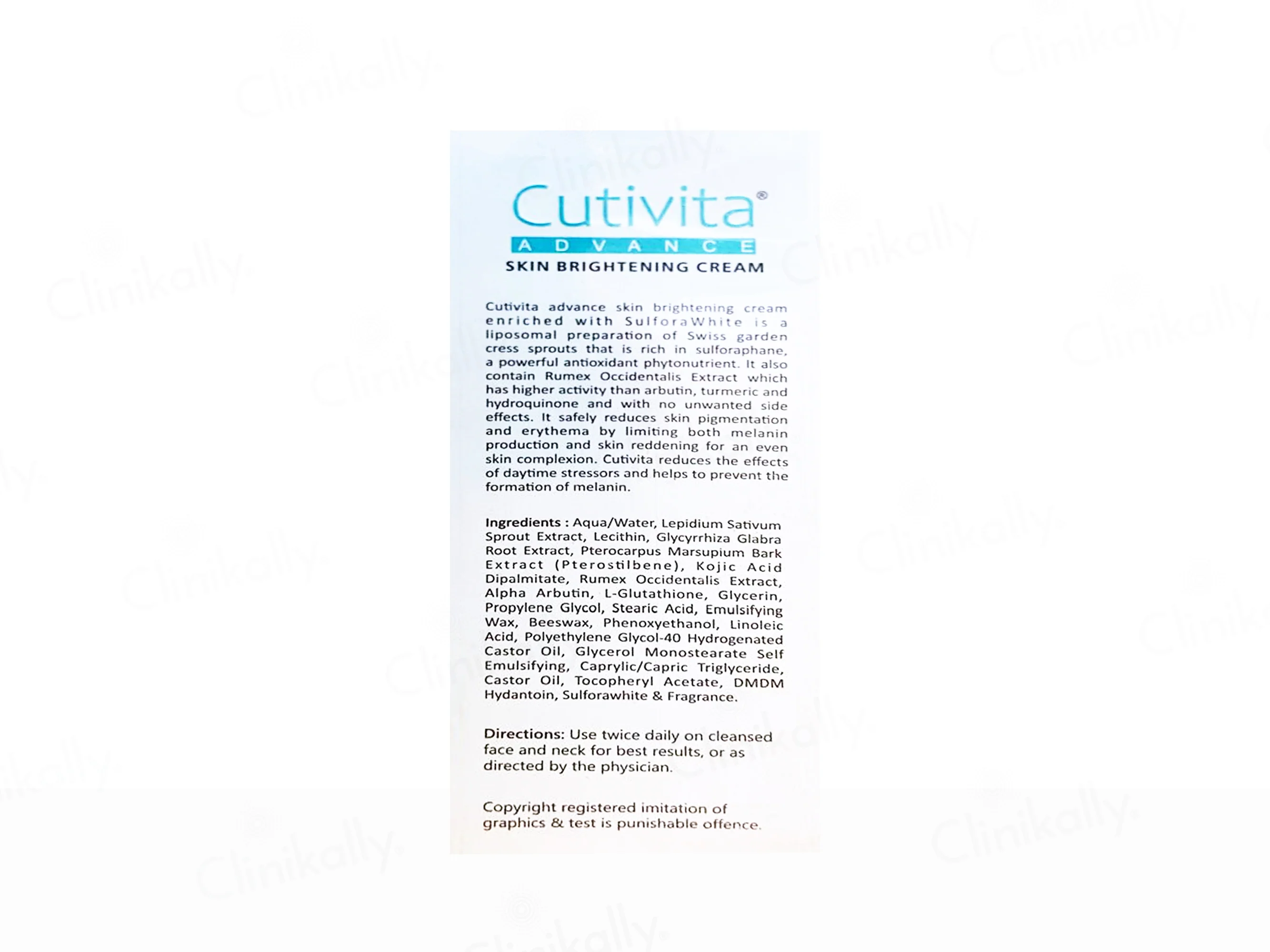 Cutivita Advance Skin Brightening Cream - Image 2