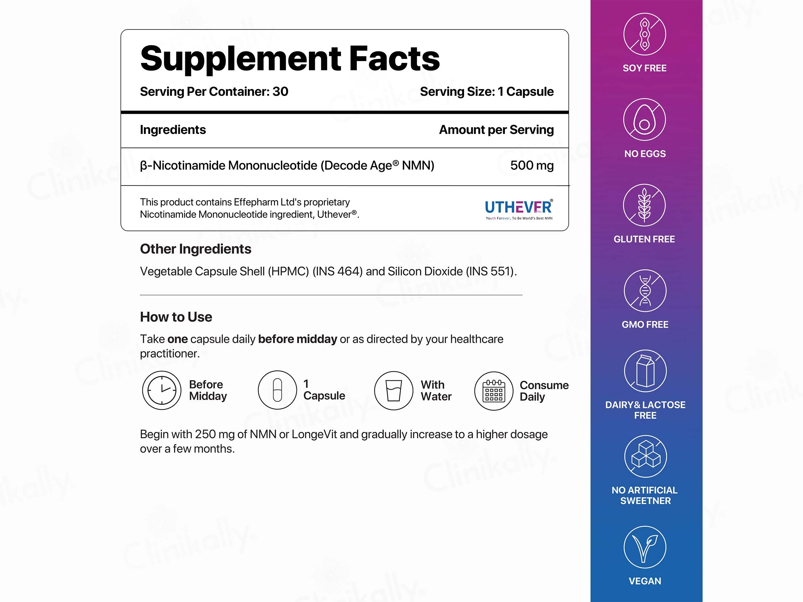 Decode Age Beta NMN 500 Vegan Capsule - Image 8