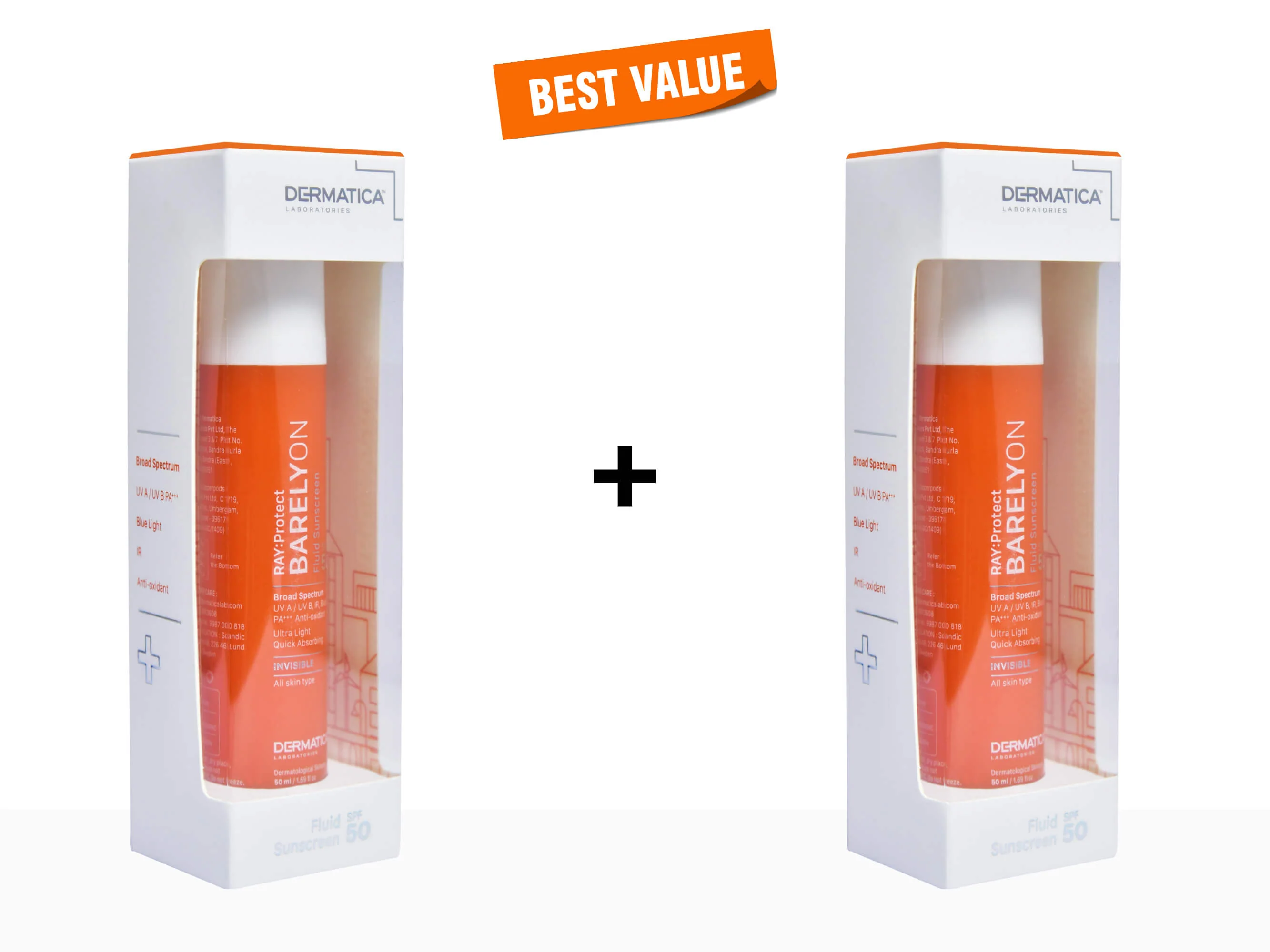 Dermatica Ray Protect Barelyon Fluid Sunscreen SPF 50 - Image 6