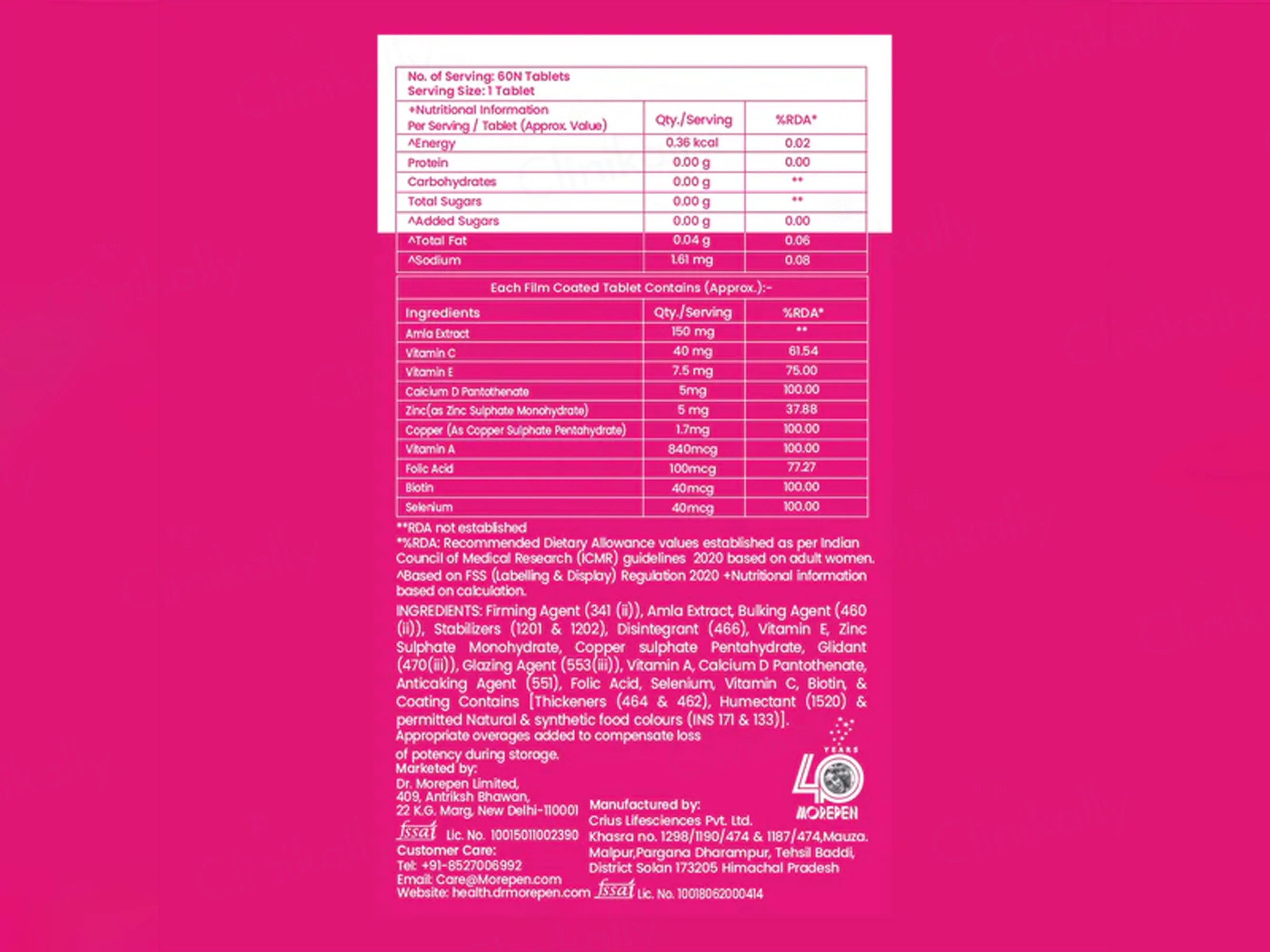 Dr. Morepen Biotin+ Advanced Tablet - Image 8