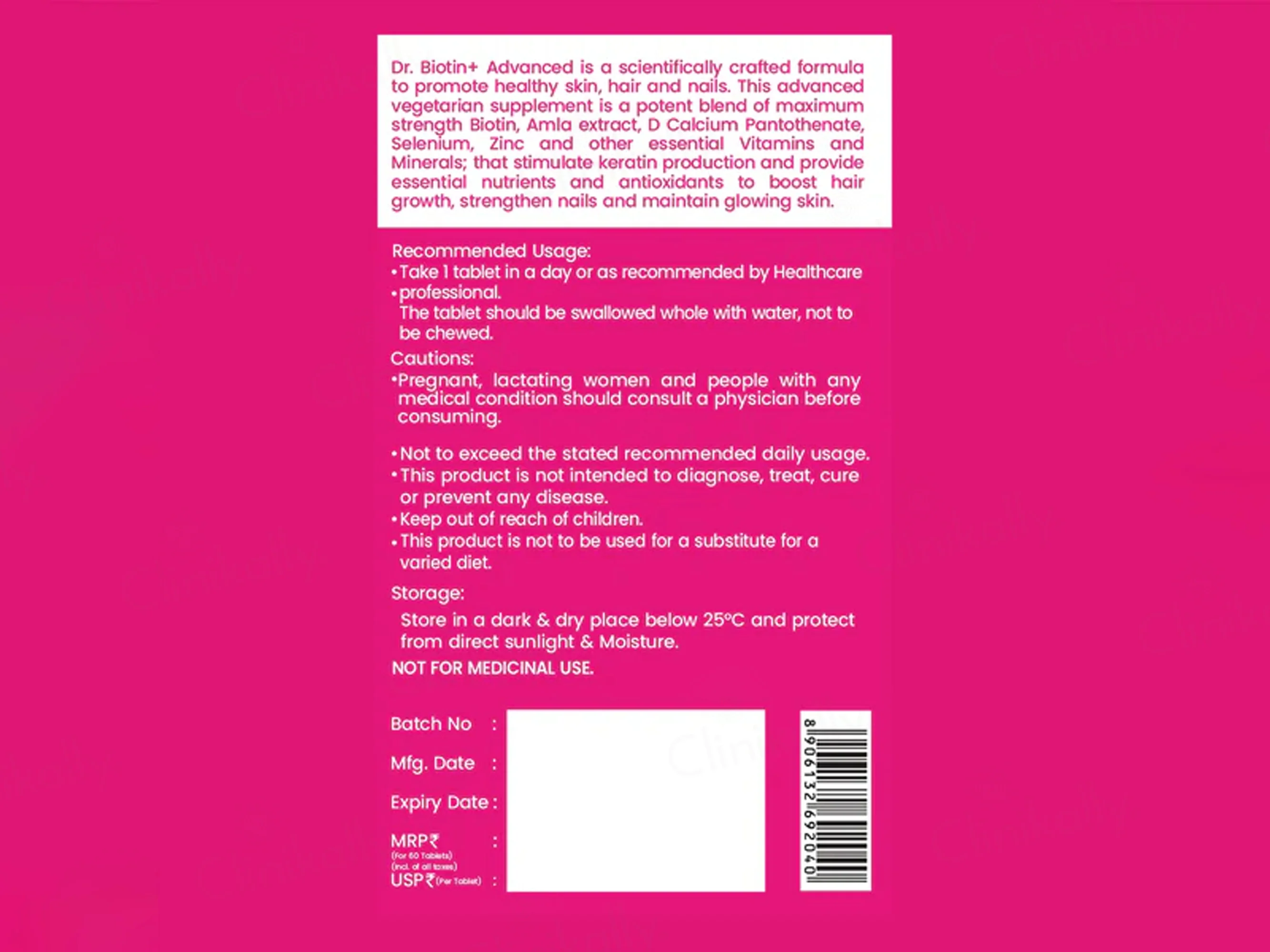 Dr. Morepen Biotin+ Advanced Tablet - Image 9