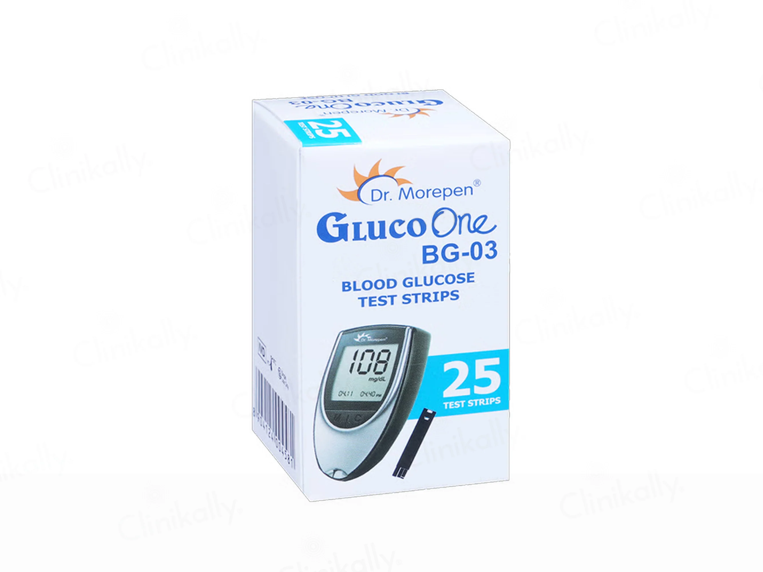 Dr. Morepen GlucoOne BG-03 Blood Glucose Monitoring System Combo Pack (Meter + 25 Strips) - Image 9