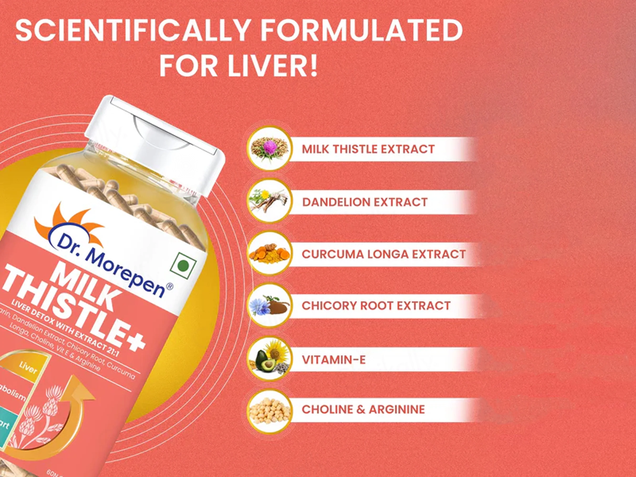 Dr. Morepen Milk Thistle+ Liver Detox Capsule - Image 4