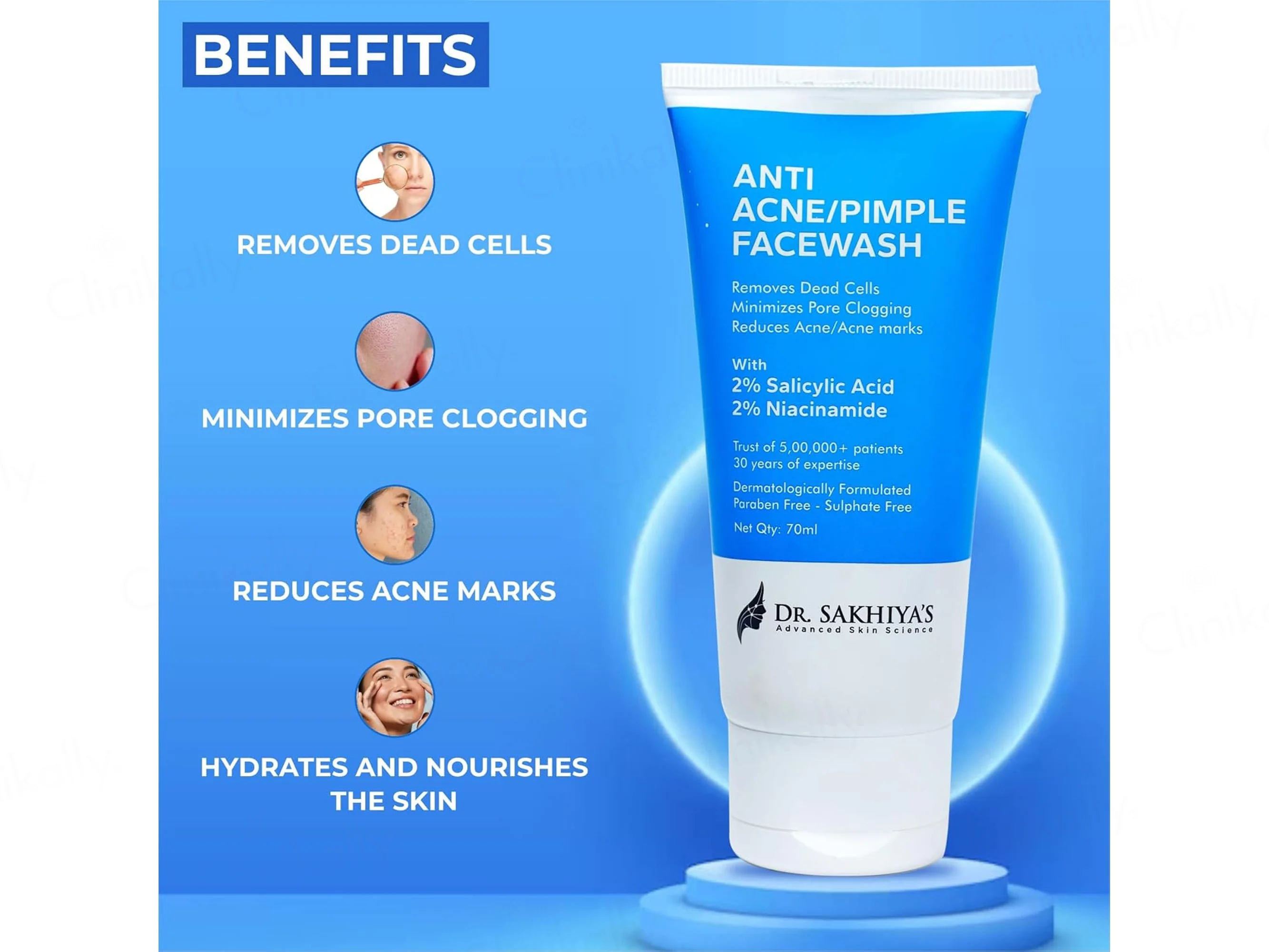 Dr. Sakhiya’s Acne & Pimple Face Wash - Image 3